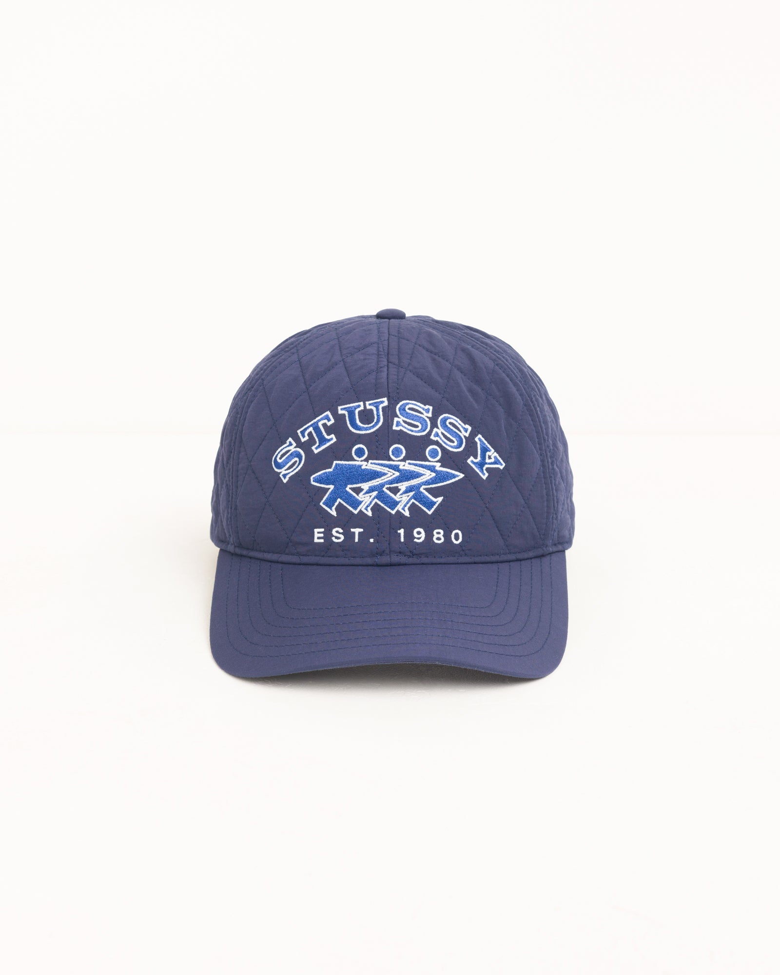 Stussy Headwear Quilted Surfwalk Snapback Cappello Navy
