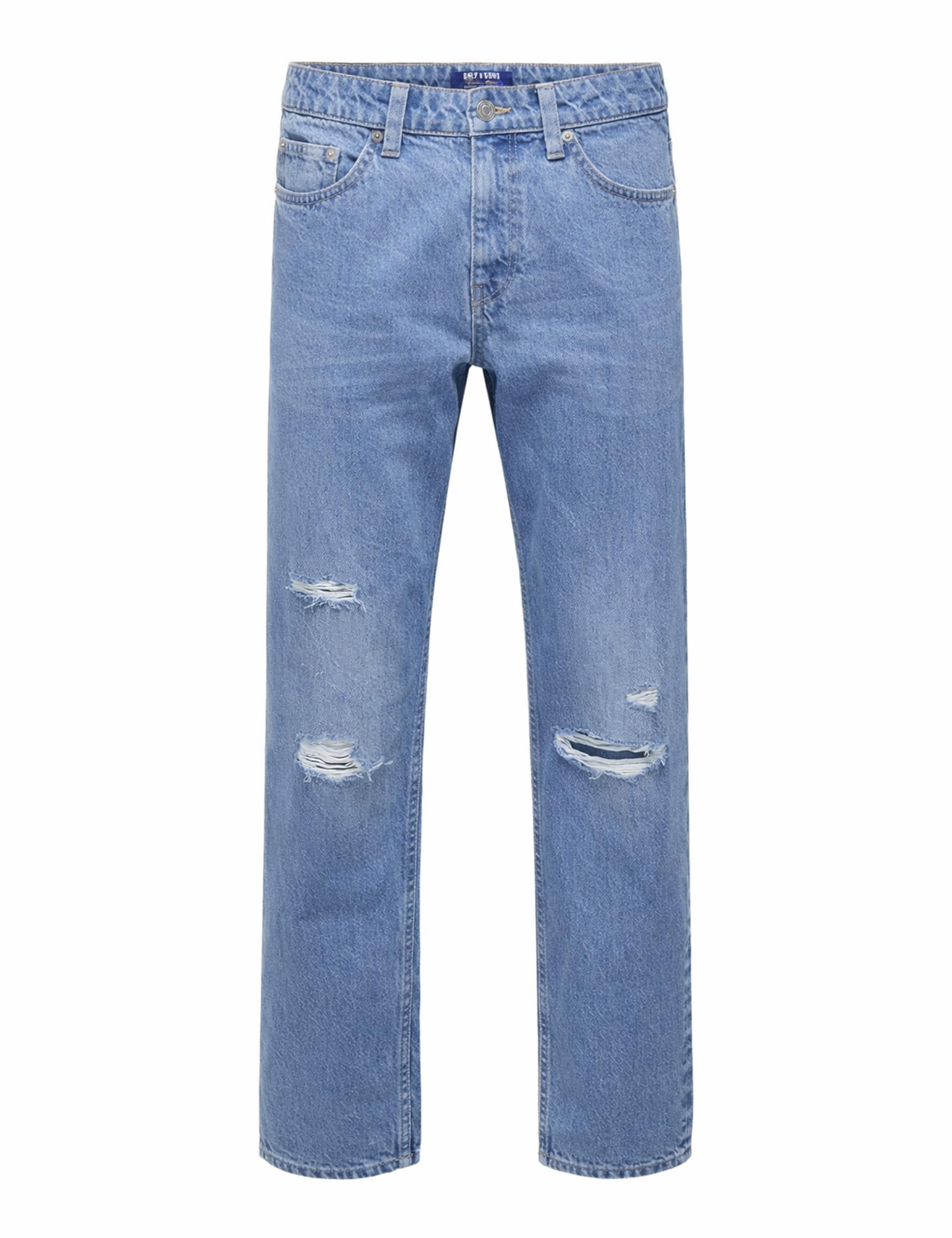 ONLY & SONS Onsedge Straight 7901 jeans uomo Light Grey