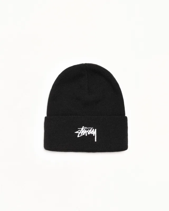 Stussy Cuff Beanie Stock berretto nero acrilico