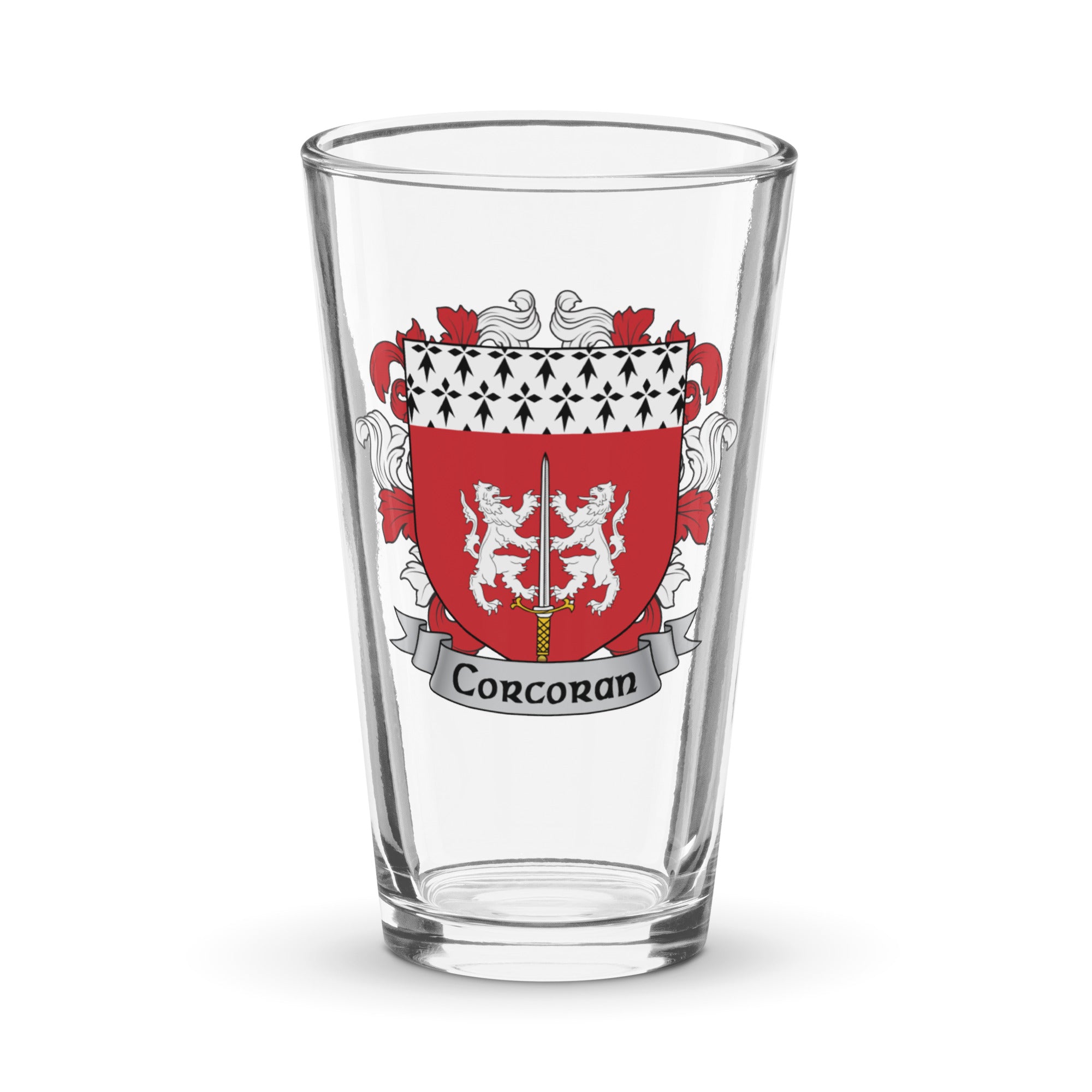 7.62 Design Corcoran bicchiere pinta 16oz stemma irlandese