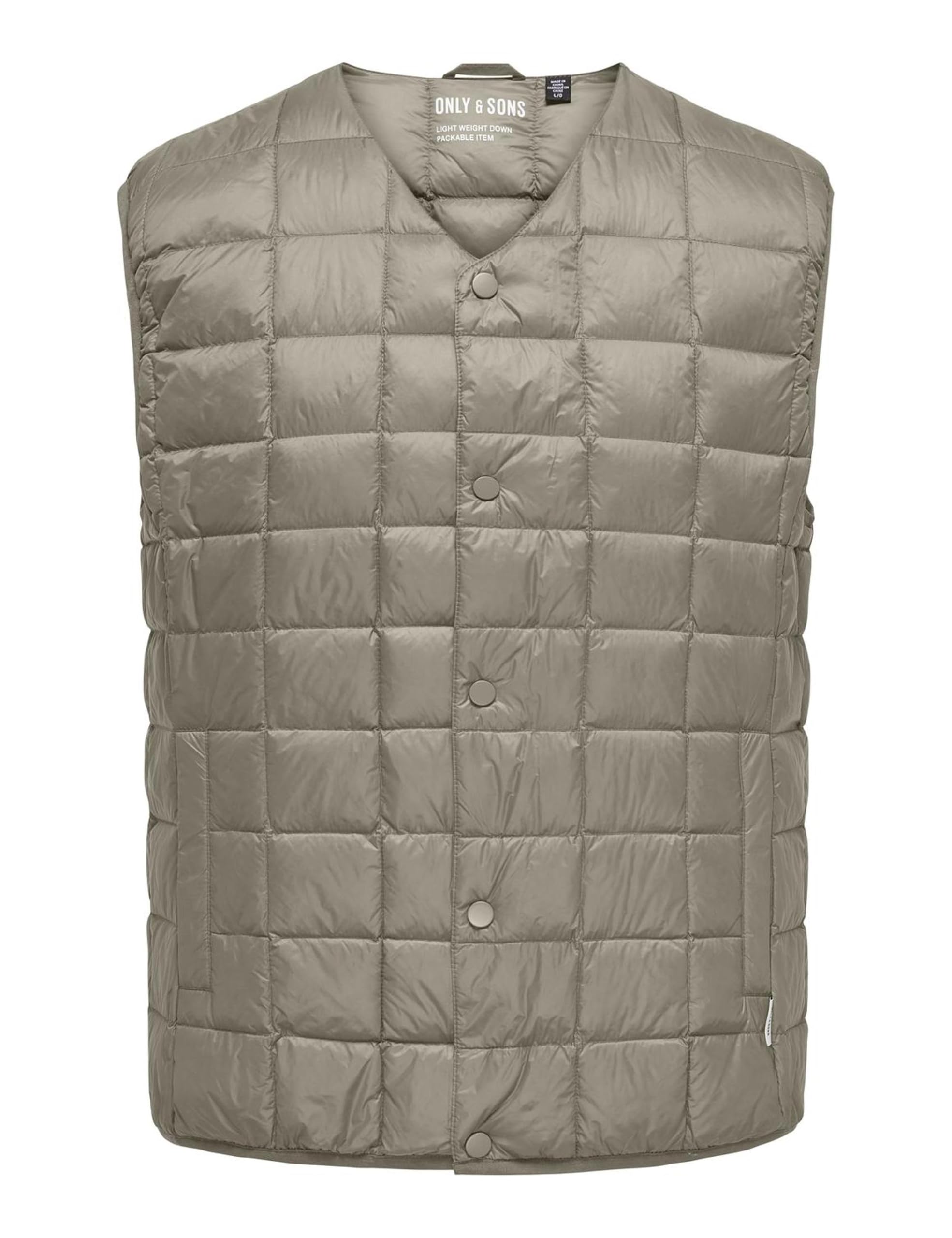 Only & Sons Onsgavin Life Gilet Trapuntato Uomo L Nero