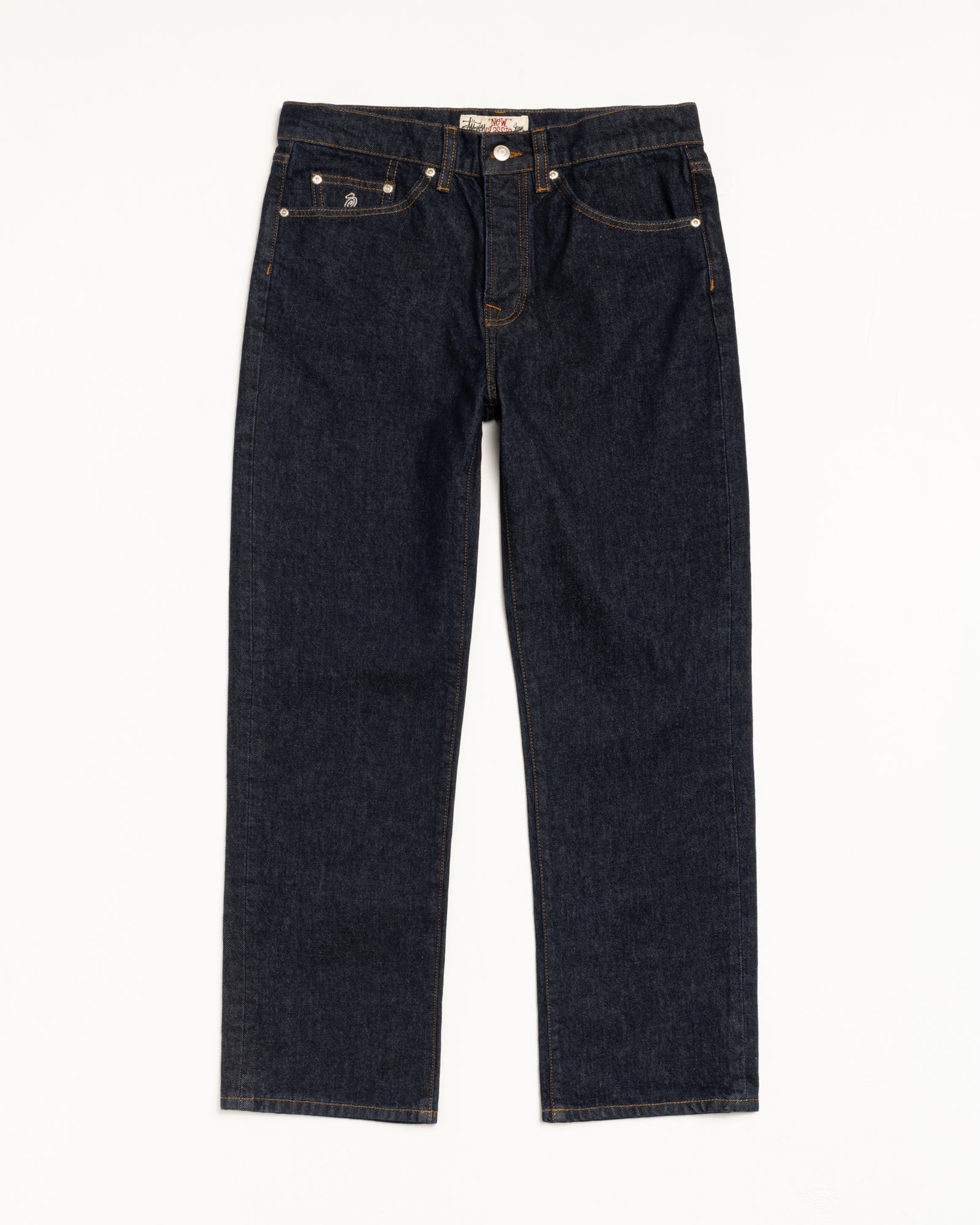 Stussy New Classic Jean Denim Rinsed Indigo Dritto Cotone