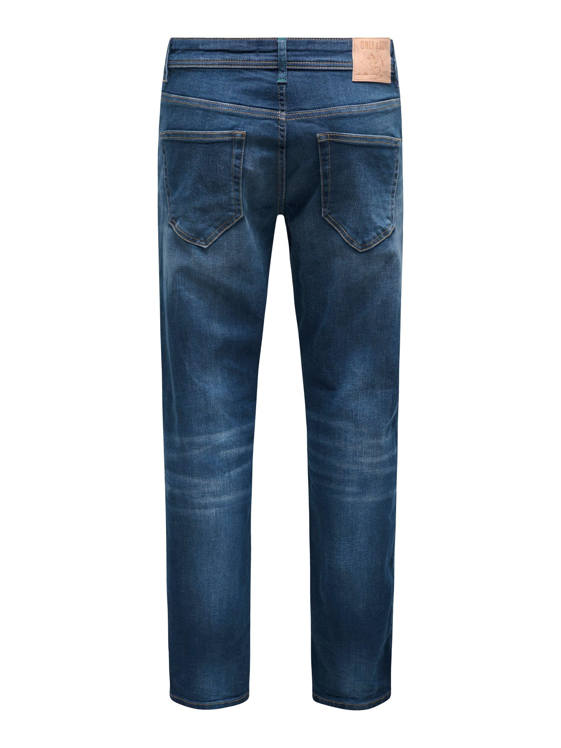 Only & Sons Weft Claudio Jeans 33W/30L Blu Scuro