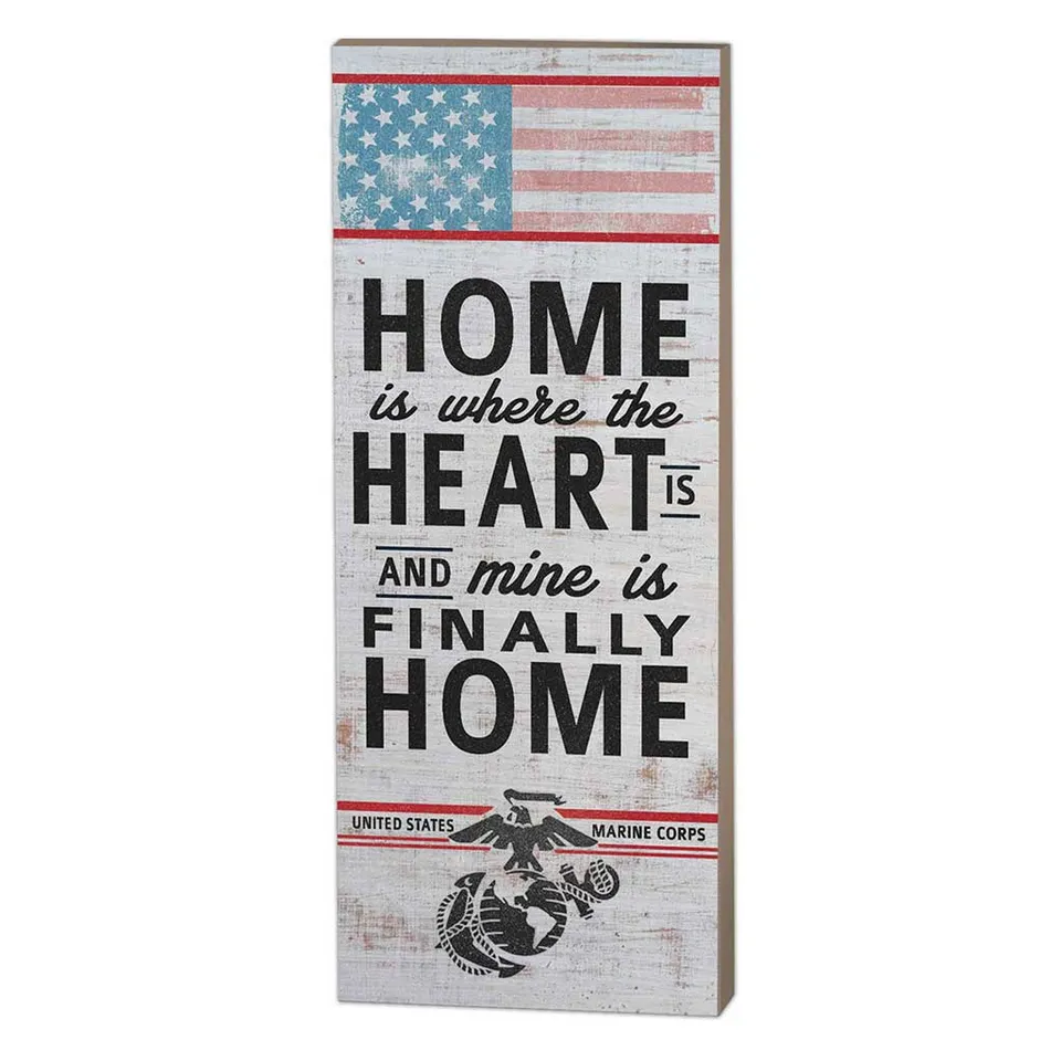7.62 Design USMC Targa Legno 7x18 Home Heart