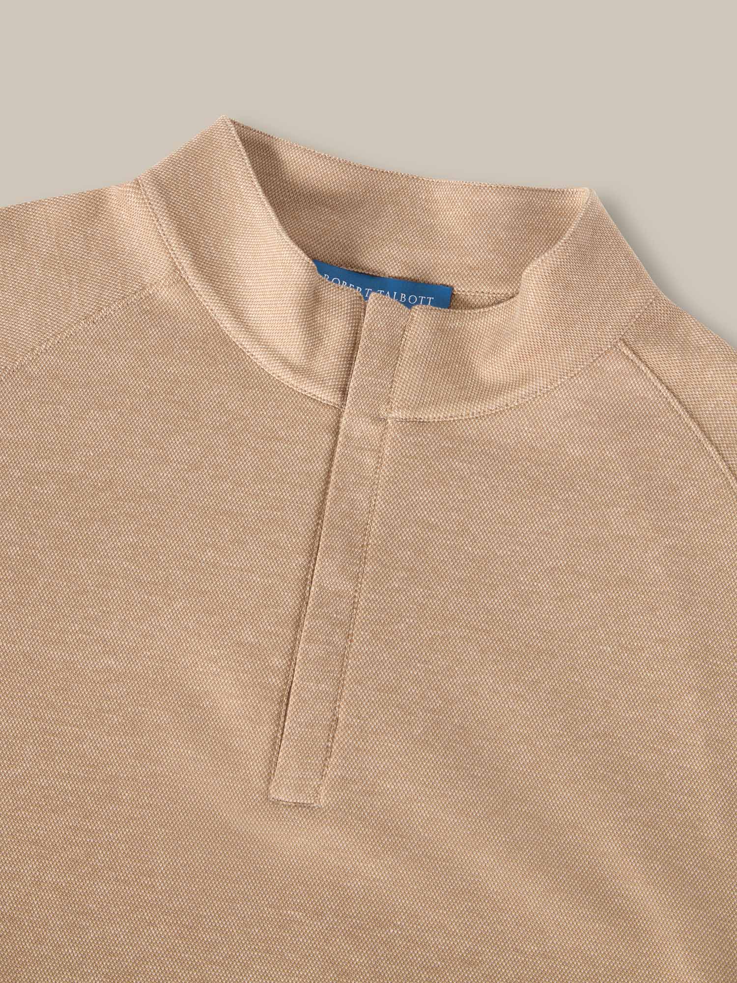 Robert Talbott Wesley maglione cashmere camel taglia L