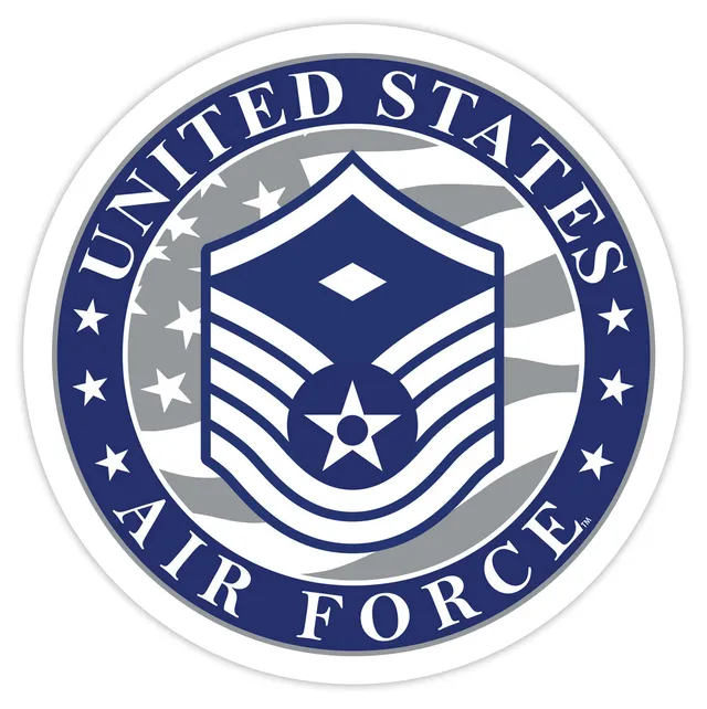 7.62 Design US Air Force E-7 First Sergeant decal 3.5" vinile