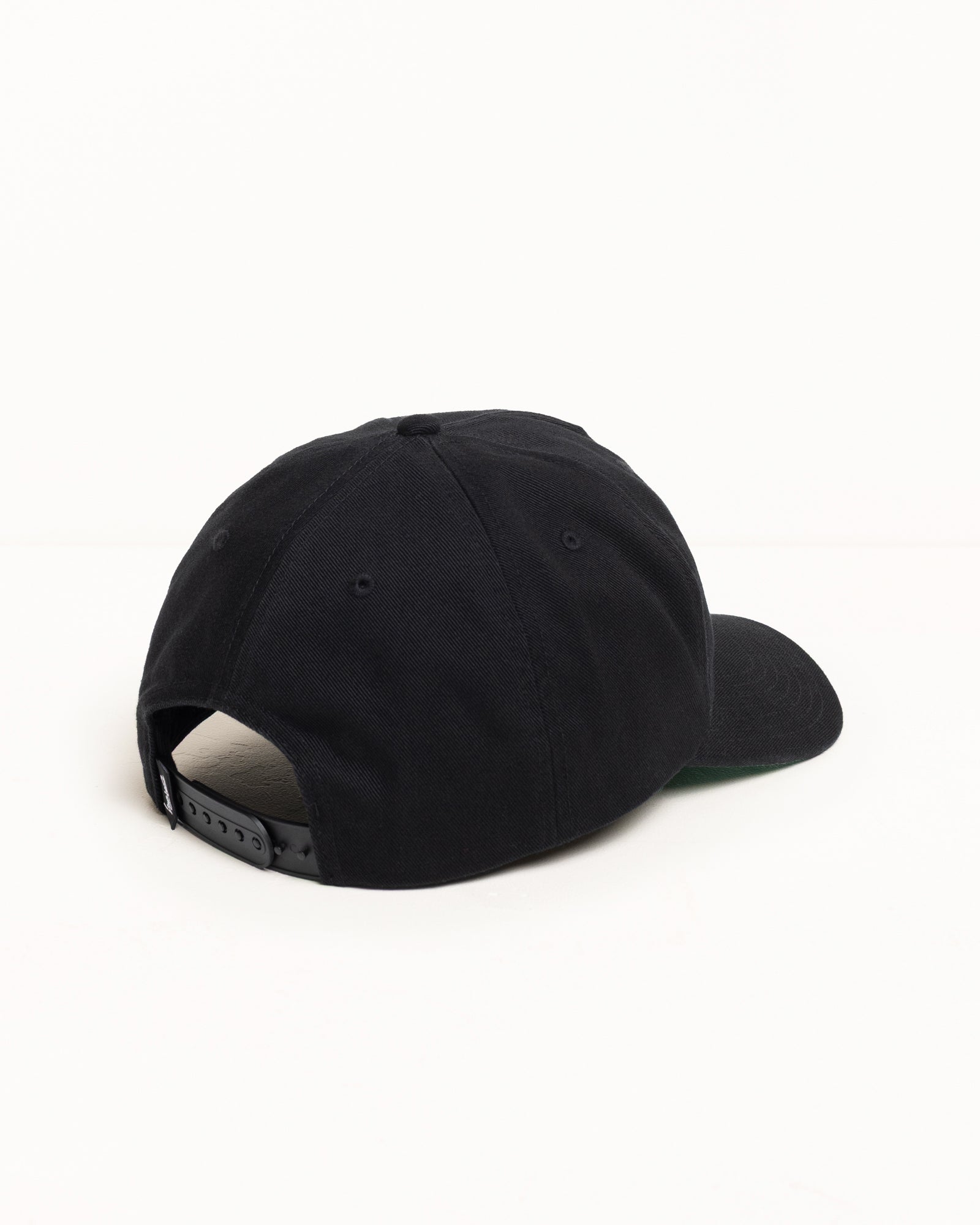 Stussy Mid-Depth Big Stock Snapback cappellino nero cotone