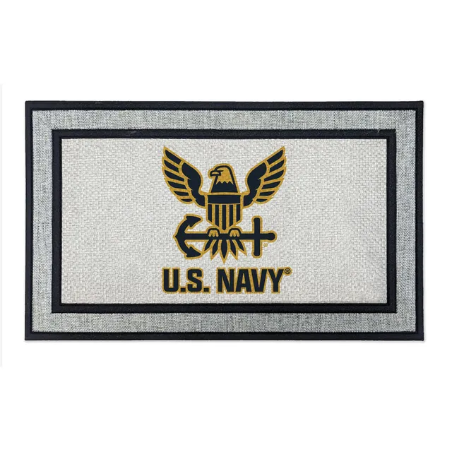 7.62 Design US Navy Logo Zerbino 45x75 cm Grigio Gomma