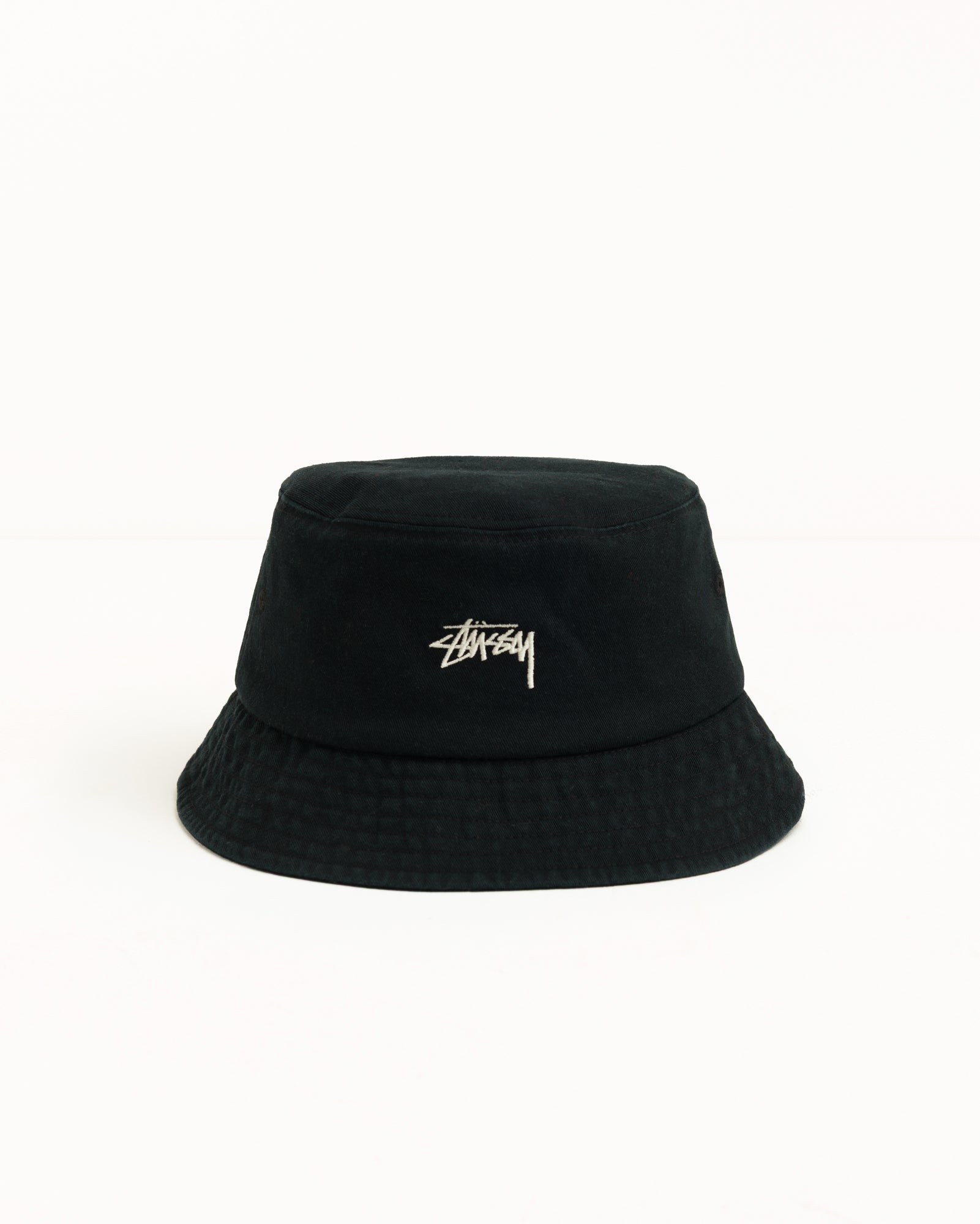 Stussy Headwear Stock Bucket Hat cappello Black cotone
