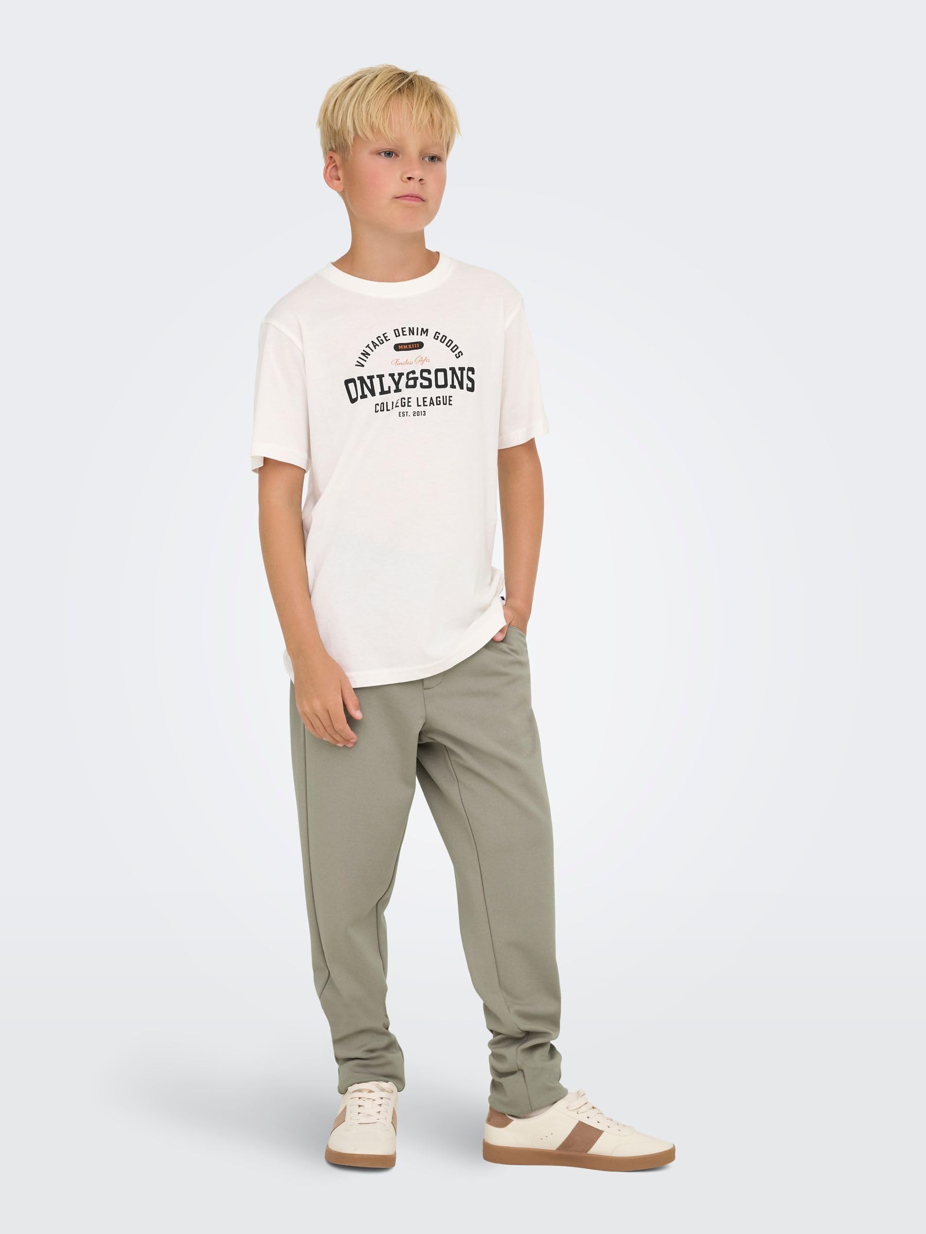 Only Kids Mark Slim Pantaloni 176 Vintage Khaki