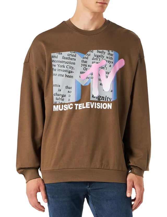 Only & Sons Onsmtv Felpa Uomo Teak Stampa MTV