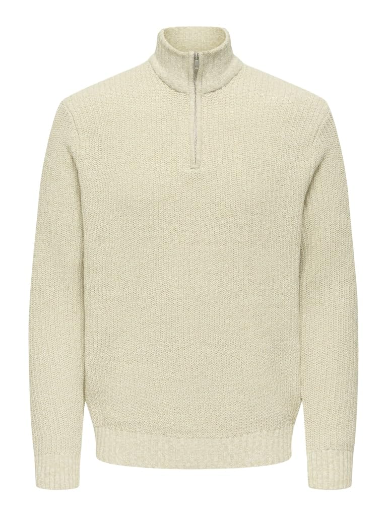 ONLY & SONS Onjoin pullover uomo argento manica lunga