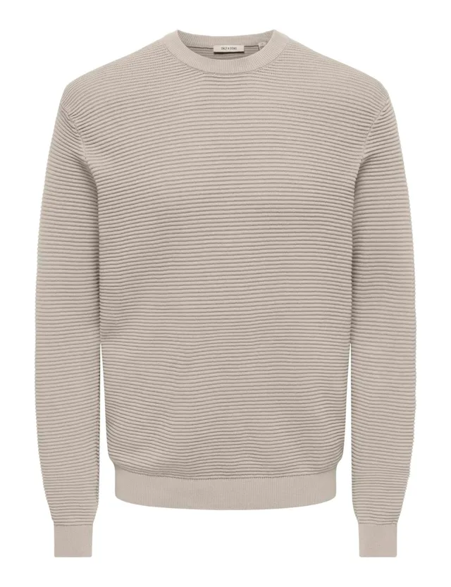 Only & Sons Onsron pullover girocollo uomo tinta unita