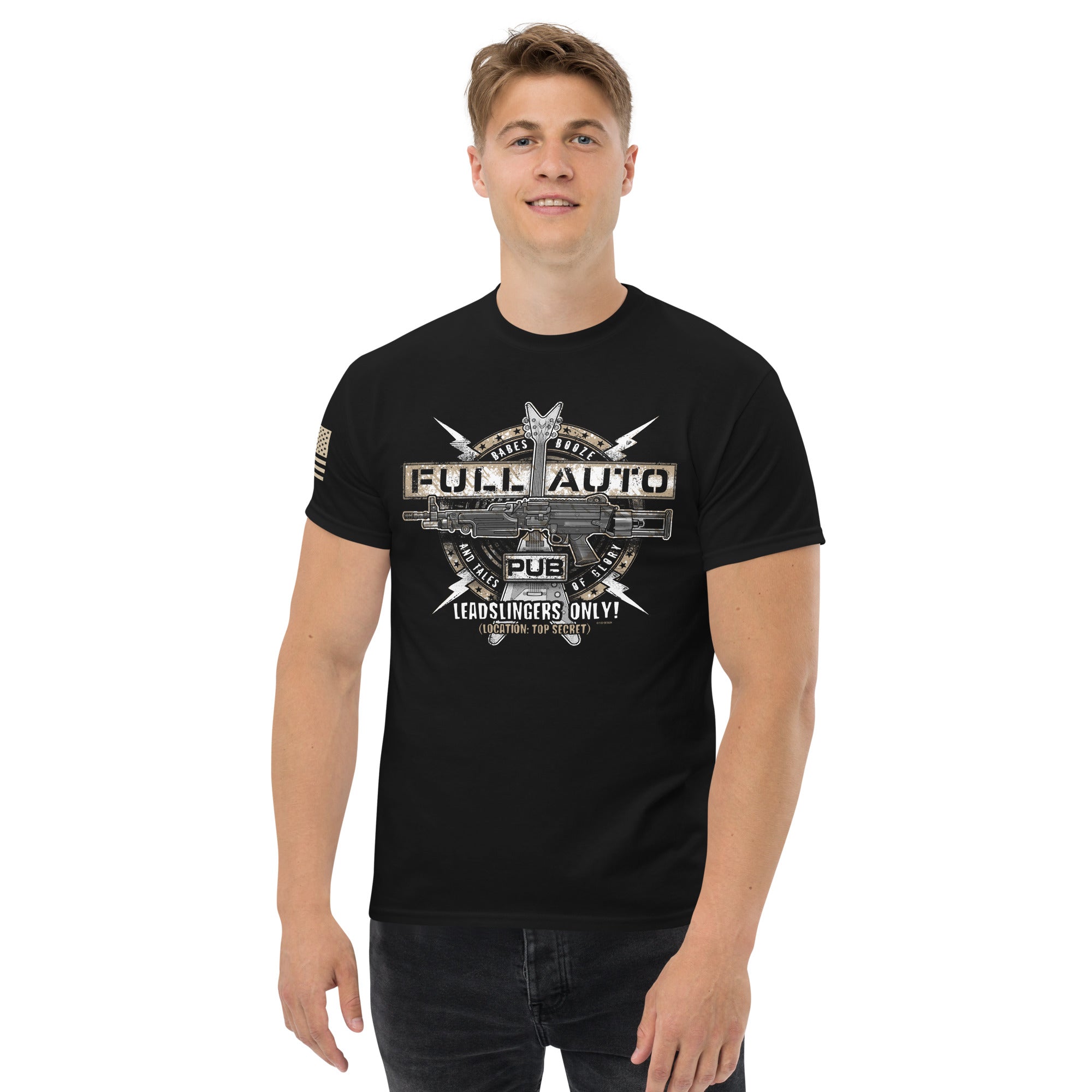 7.62 Design Full Auto Pub tee maglietta uomo nera cotone