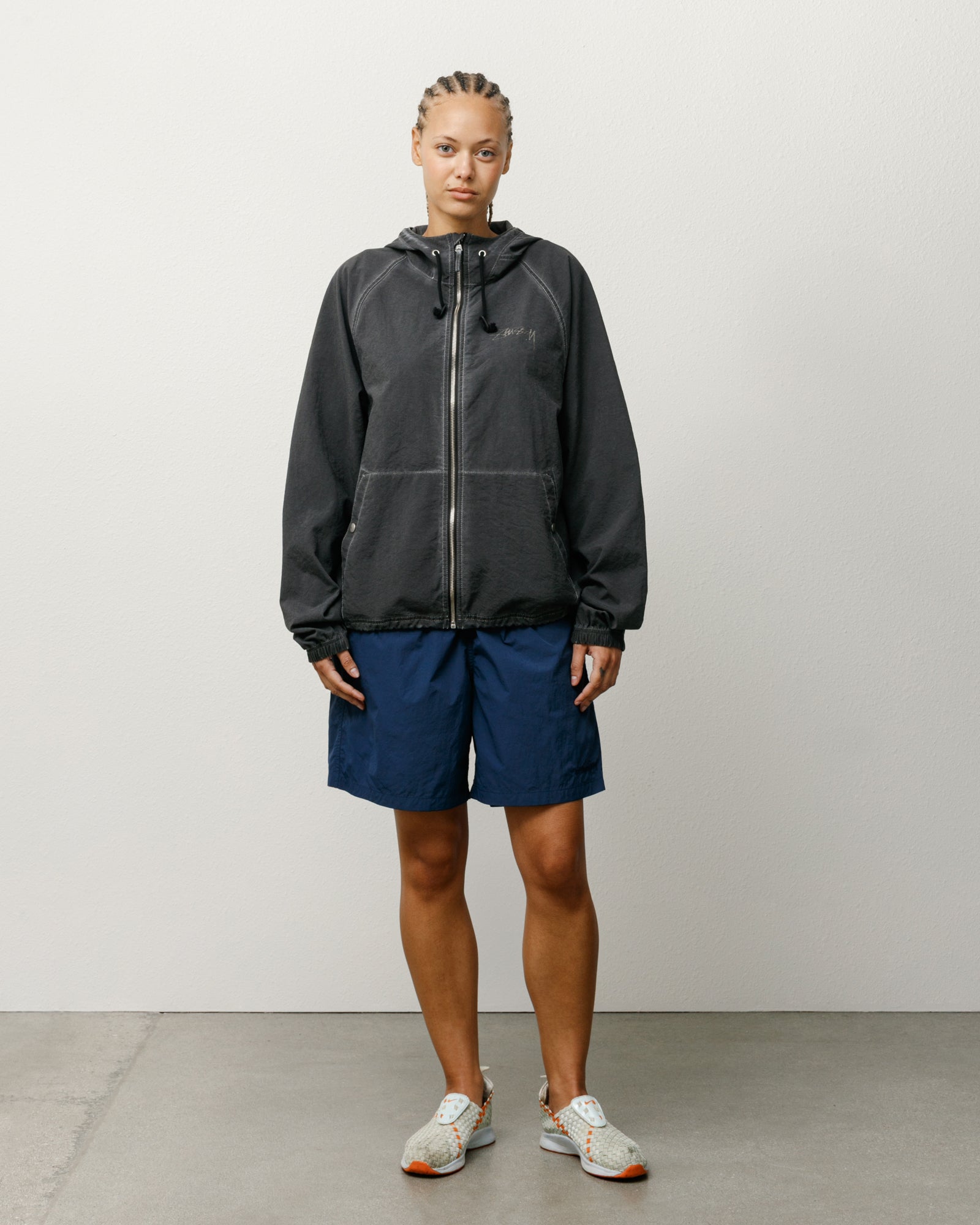 Stussy Nylon Court Short pantaloncino Navy nylon