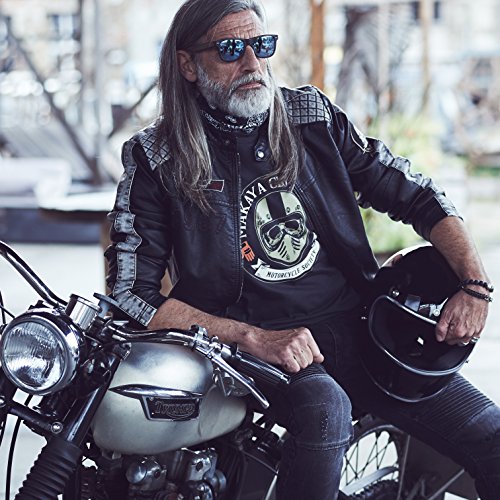 Makaya Motorcycle Society T-Shirt Uomo L Teschio