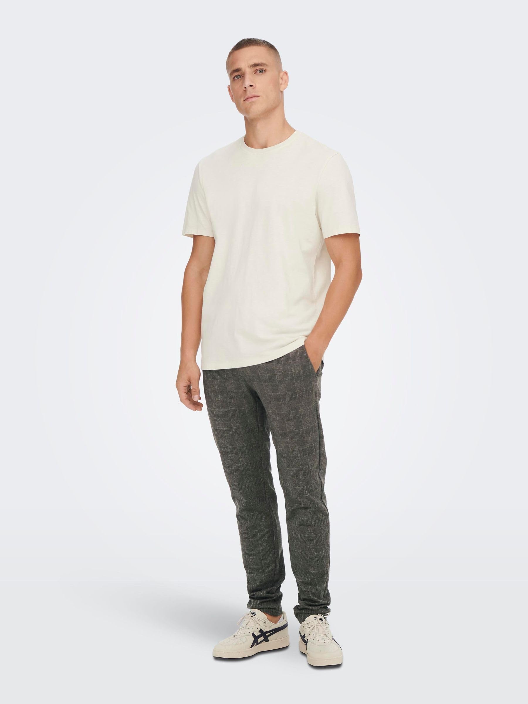 Only & Sons Onsmark Slim pantaloni chino nero slim fit