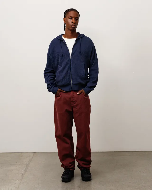 Stussy Lightweight Thermal Hoodie felpa cappuccio Navy