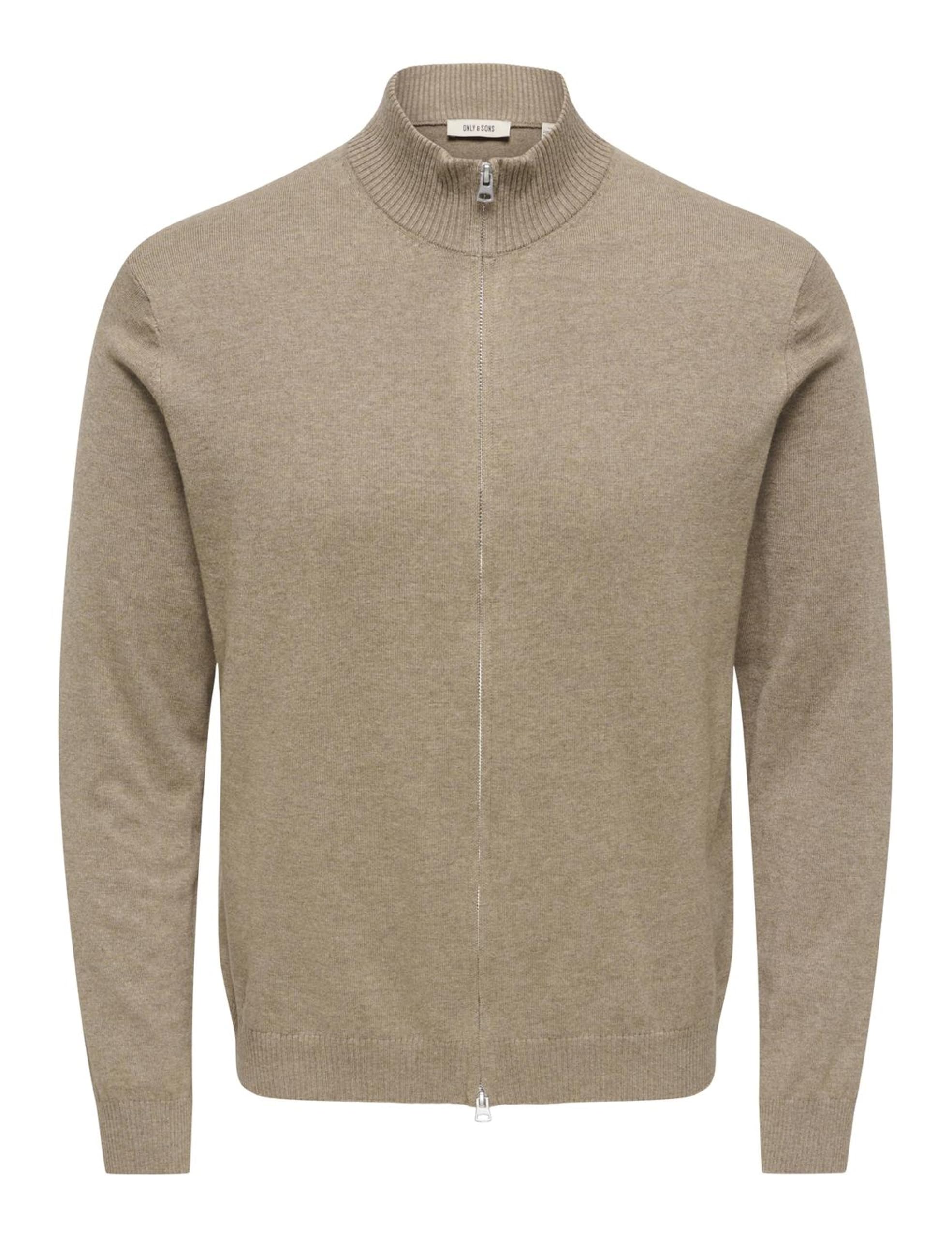 Only & Sons Onsloui Reg 12 cardigan zip nero S uomo