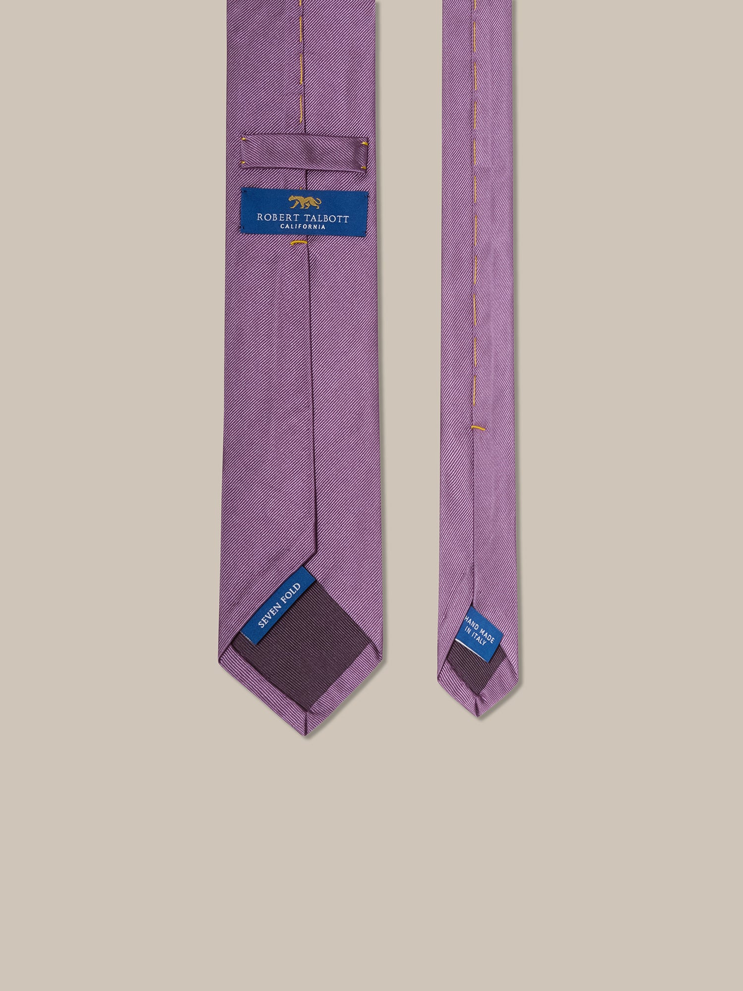 Robert Talbott Newman 7 Fold Cravatta Seta Lavanda