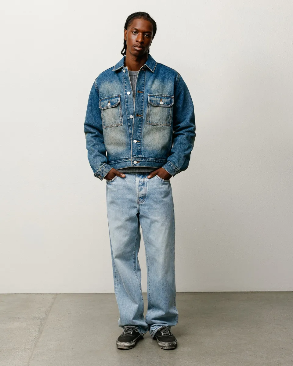 Stussy New Classic Jean Denim Indigo Cotone