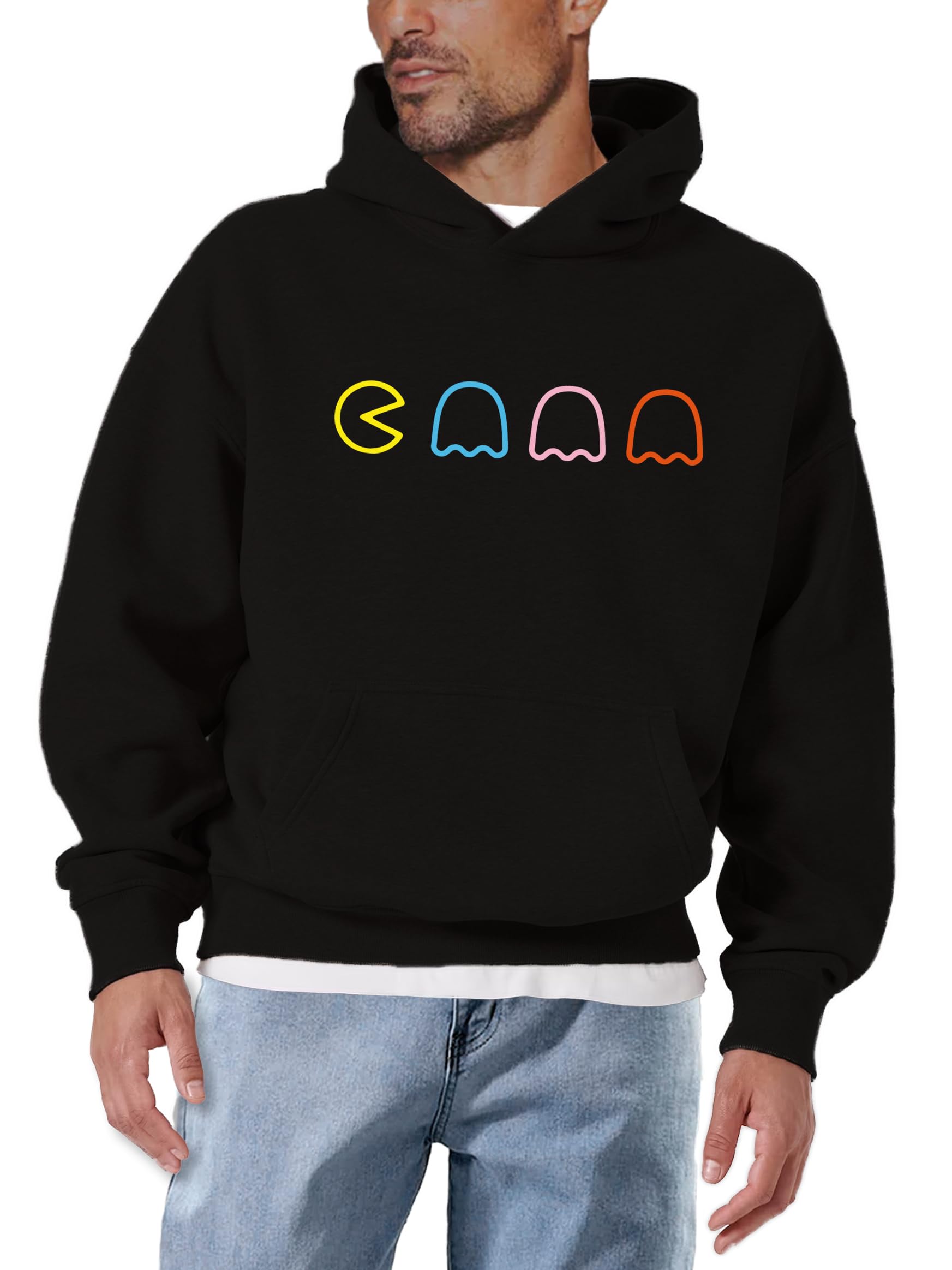 MAKAYA Felpa con Cappuccio Vintage Gaming Uomo XL Cotone