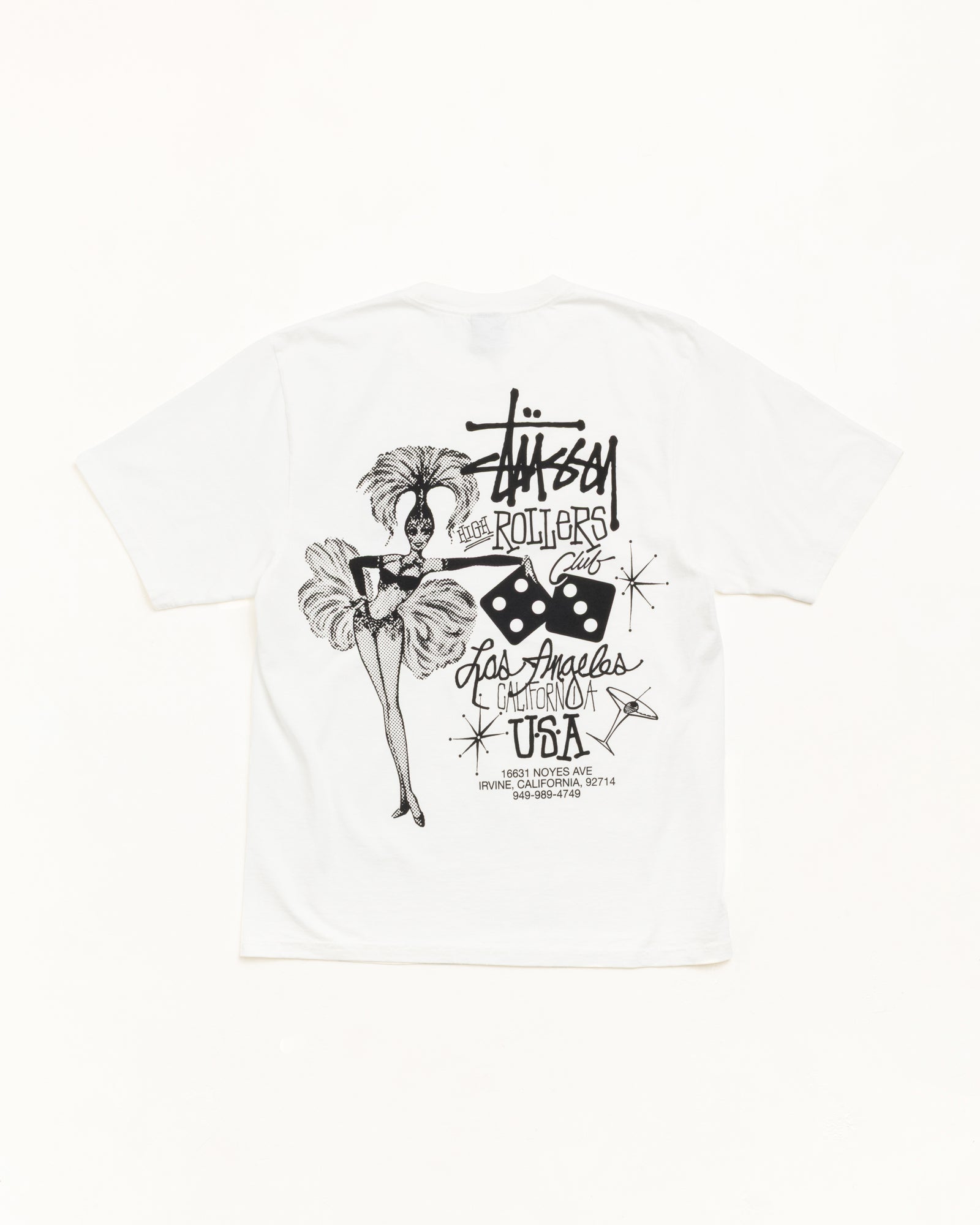 Stussy High Rollers Tee maglietta Natural cotone