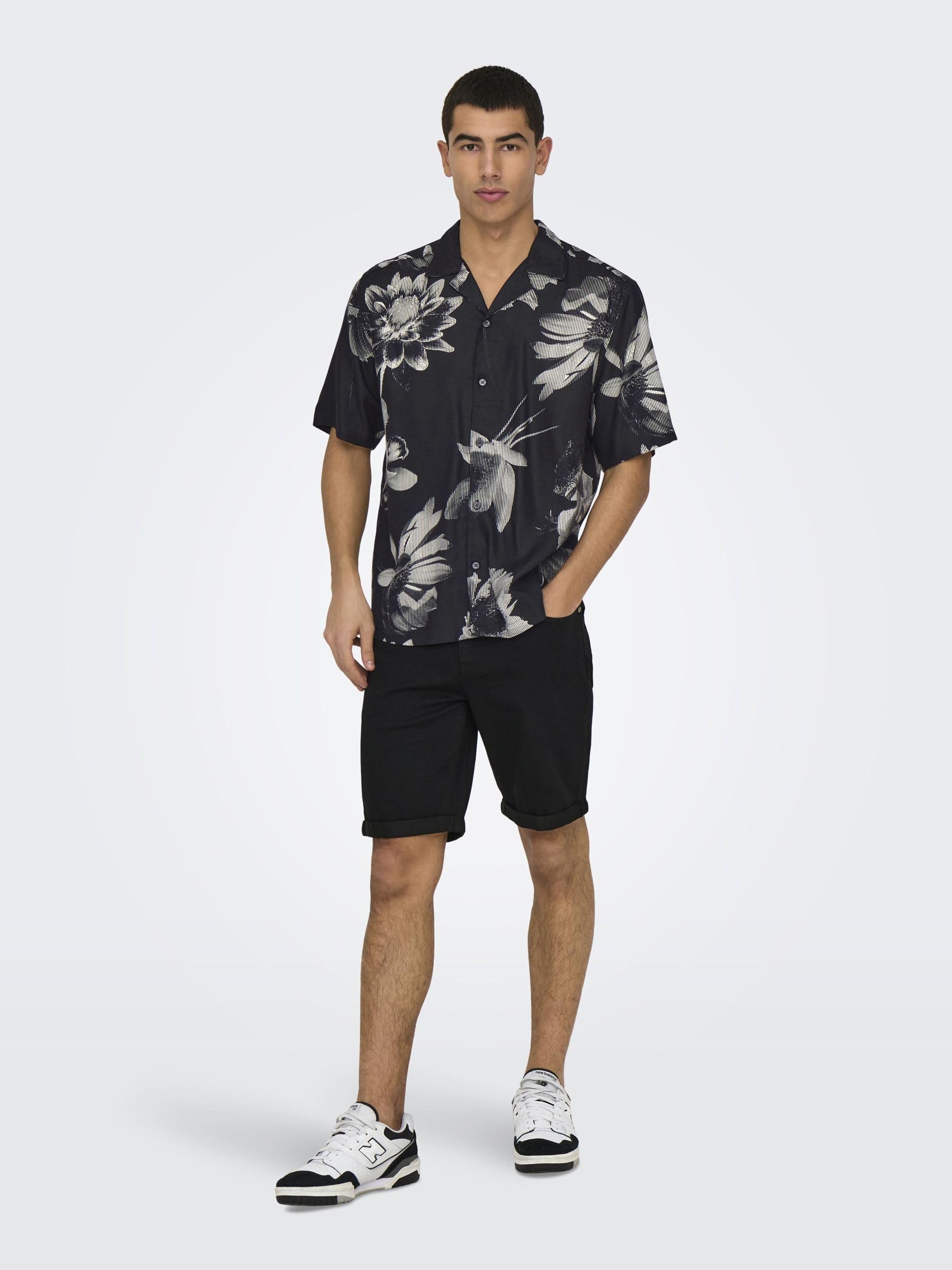 Only & Sons Onsply Shorts Jeans Uomo XL Blu