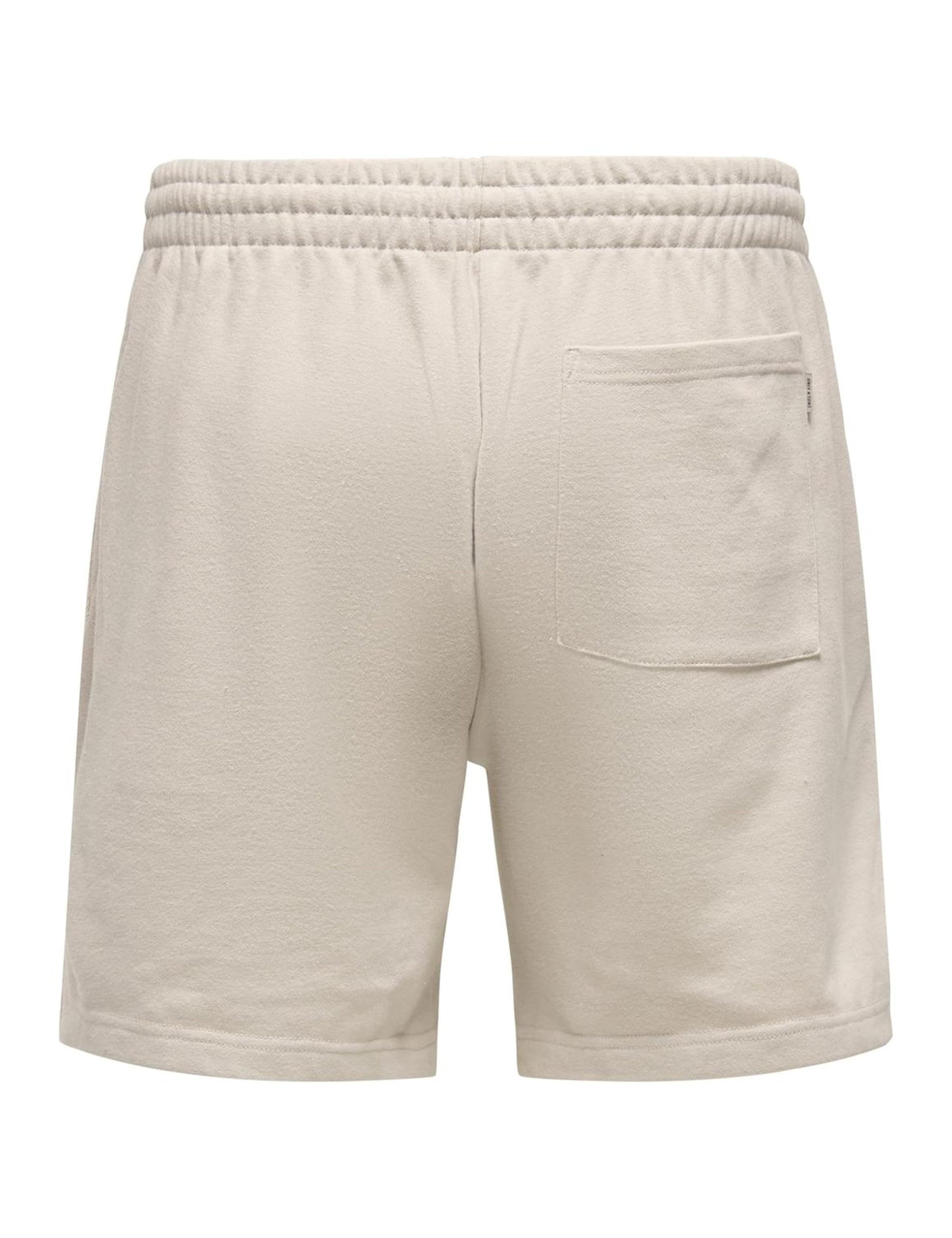Only & Sons Onsdavid Pantaloncini Uomo Argento Cotone