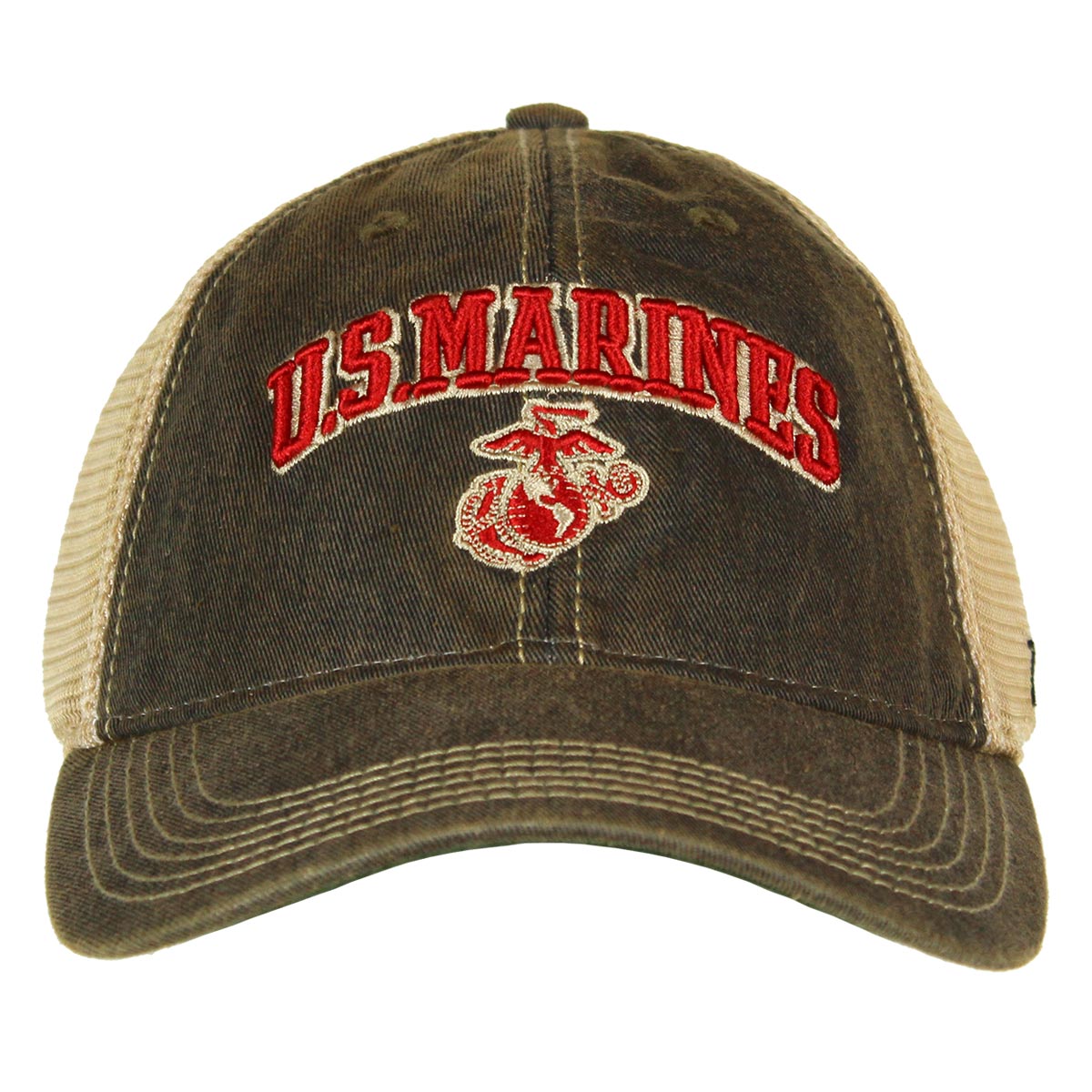 7.62 Design USMC cappello trucker nero vintage stretch