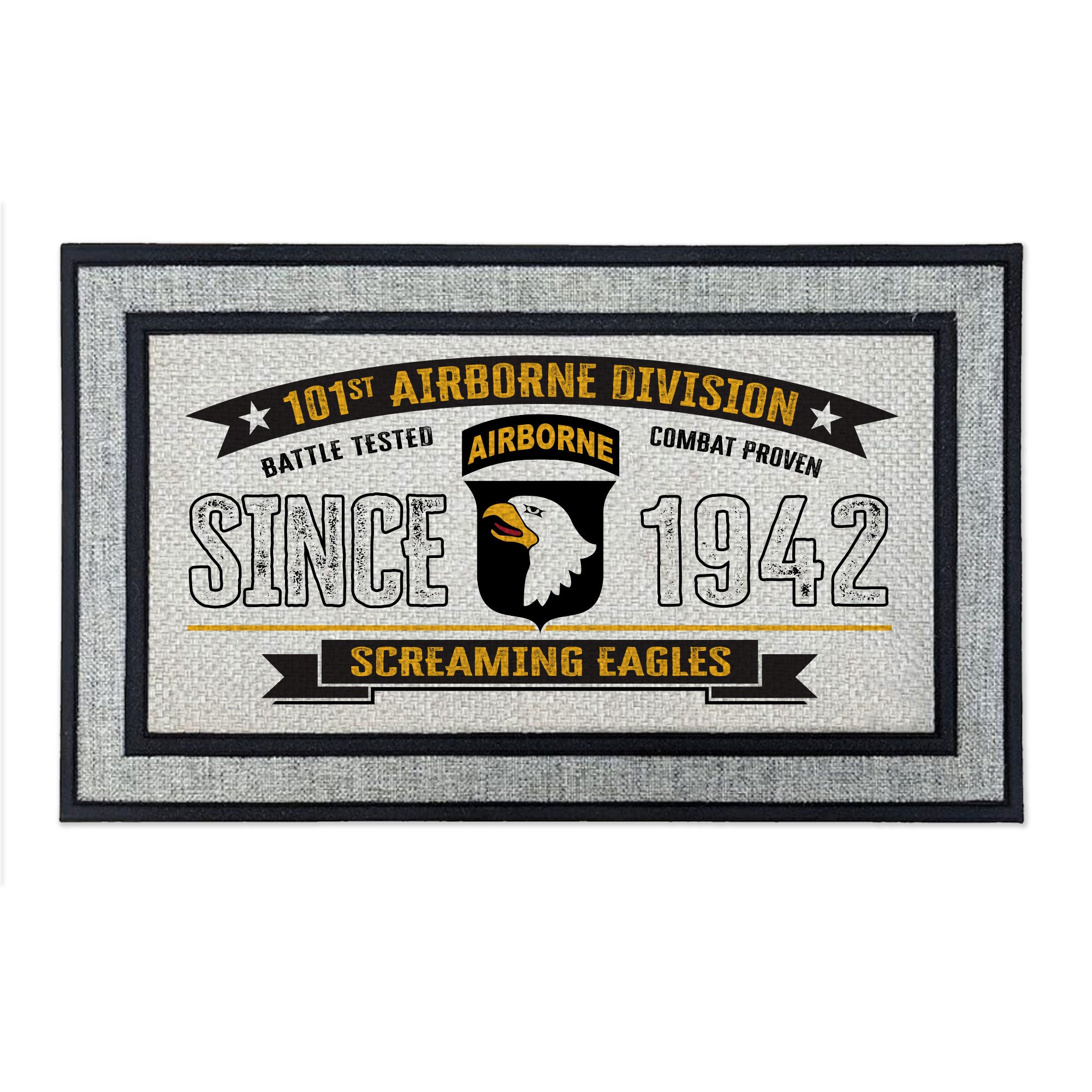 7.62 Design 101st Airborne Zerbino 46x76 cm Grigio Gomma