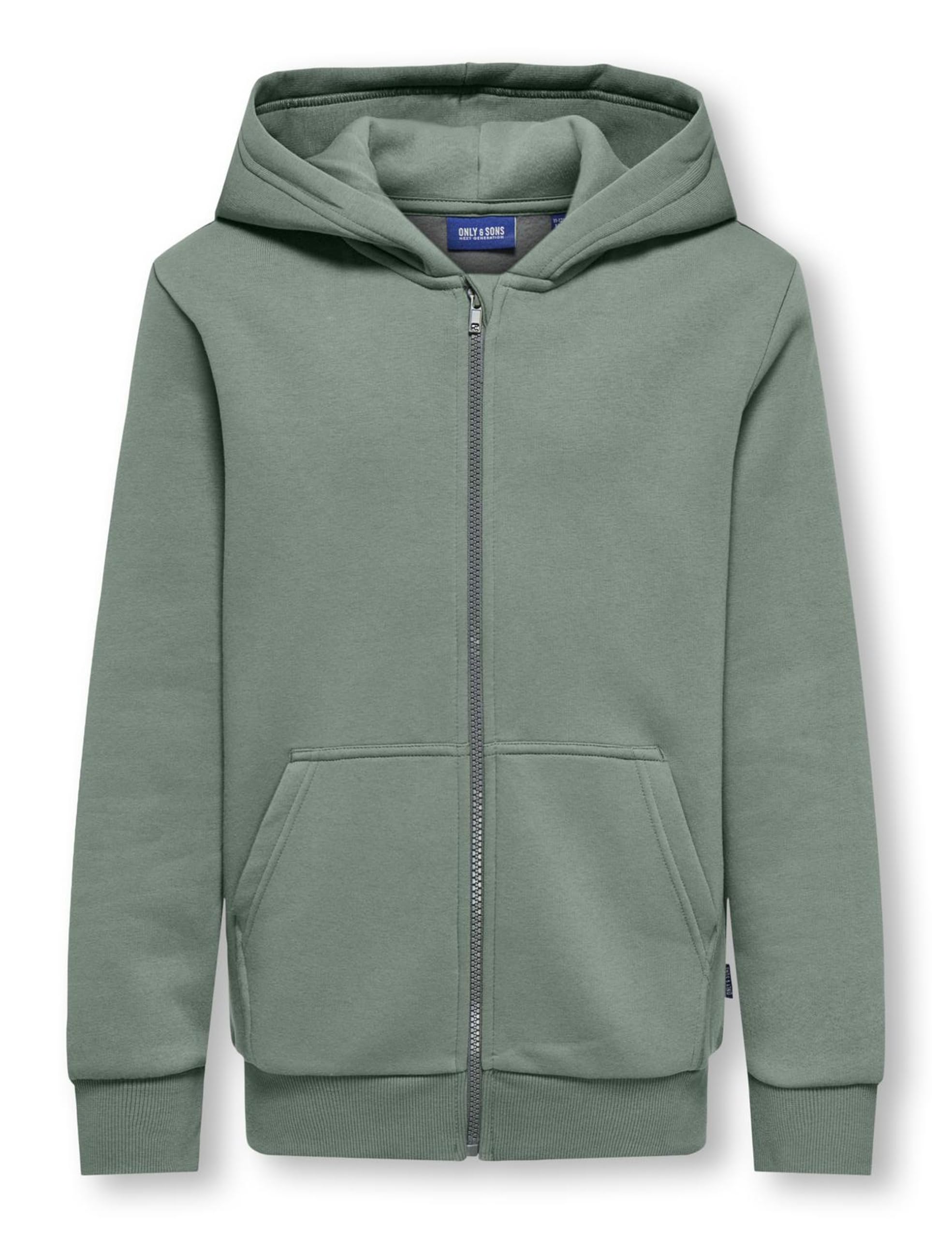 Only Kids Osjceres Zip Felpa Bambino 170-176 Grigio
