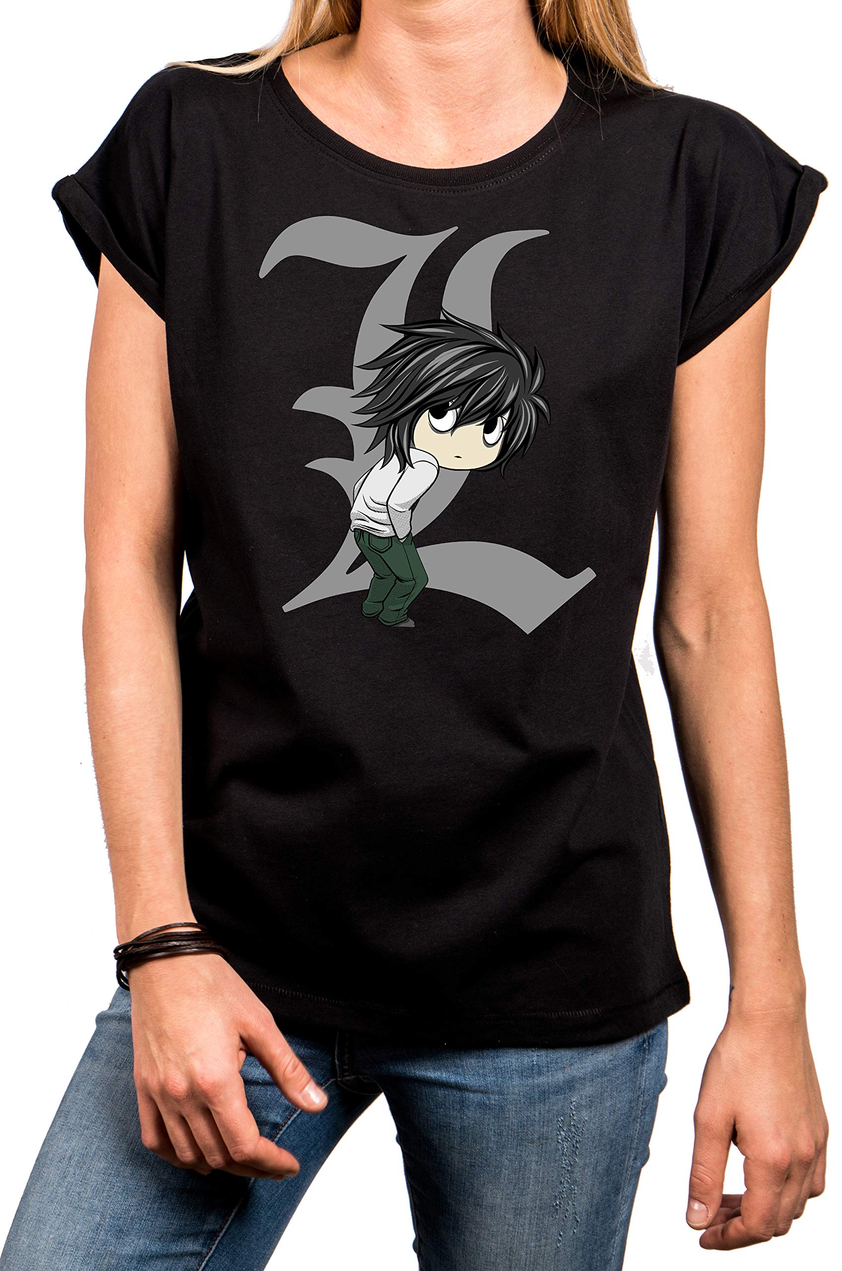 Makaya Death by Ryuk T-Shirt Donna Nero taglia S cotone