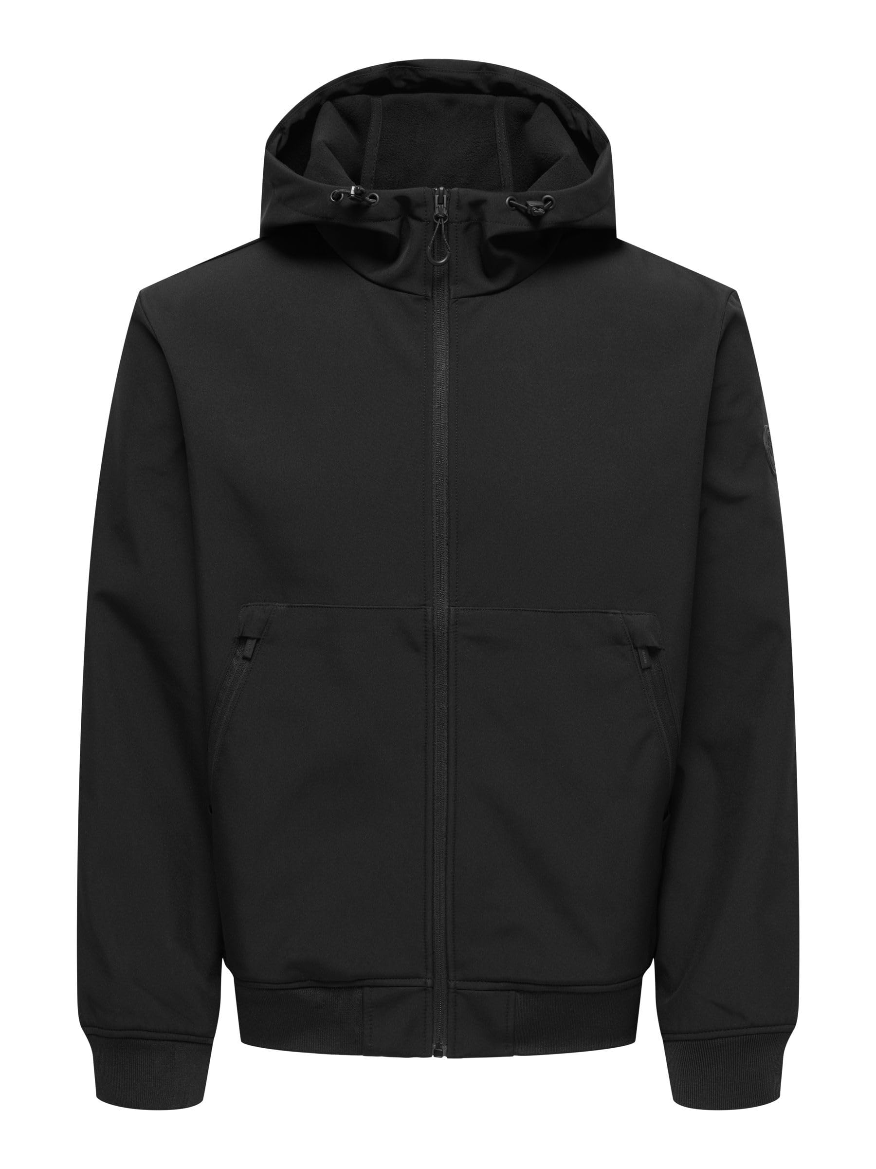 ONLY & SONS BOWIE Bomber Giacca uomo M nero leggero