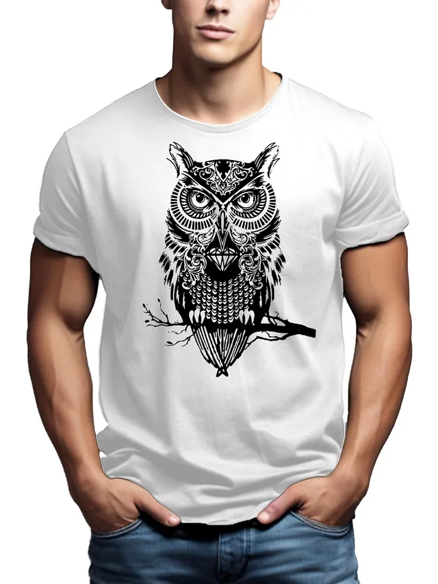 Makaya Gufo Swag T-Shirt Uomo 3XL Cotone Manica Corta