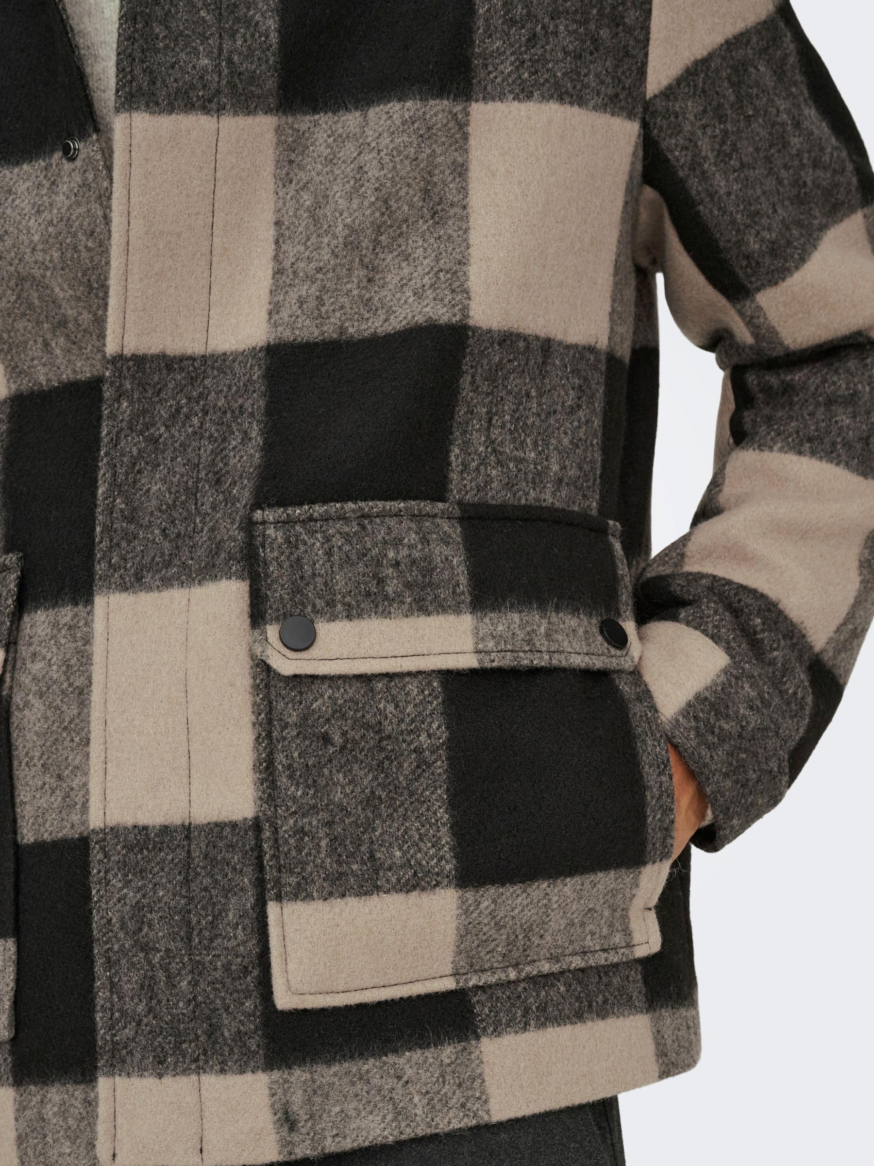 Only & Sons Onsconnor Giacca Uomo XXL Silver Lining