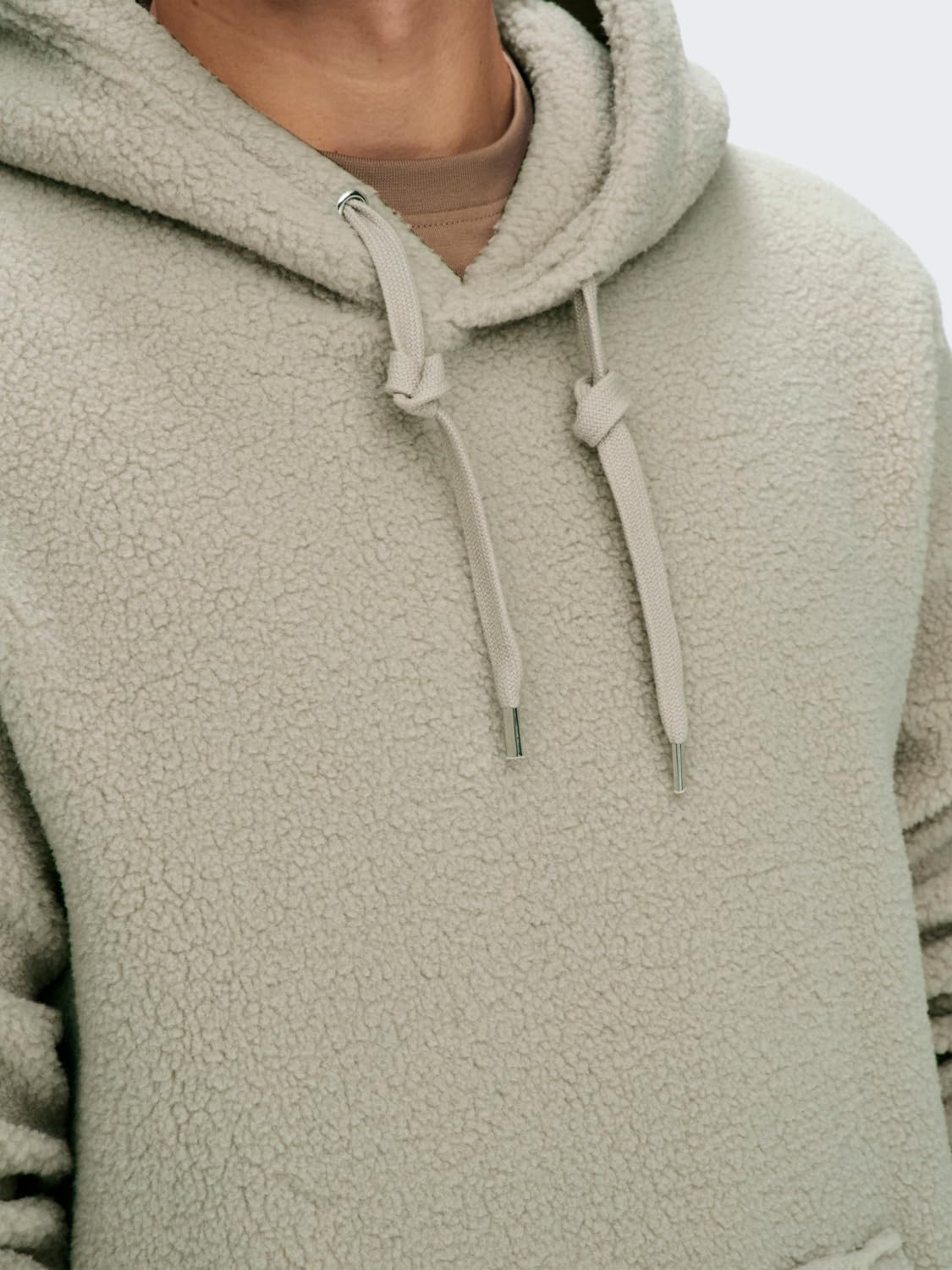 ONLY & SONS Remy Felpa Cappuccio Teddy M Uomo