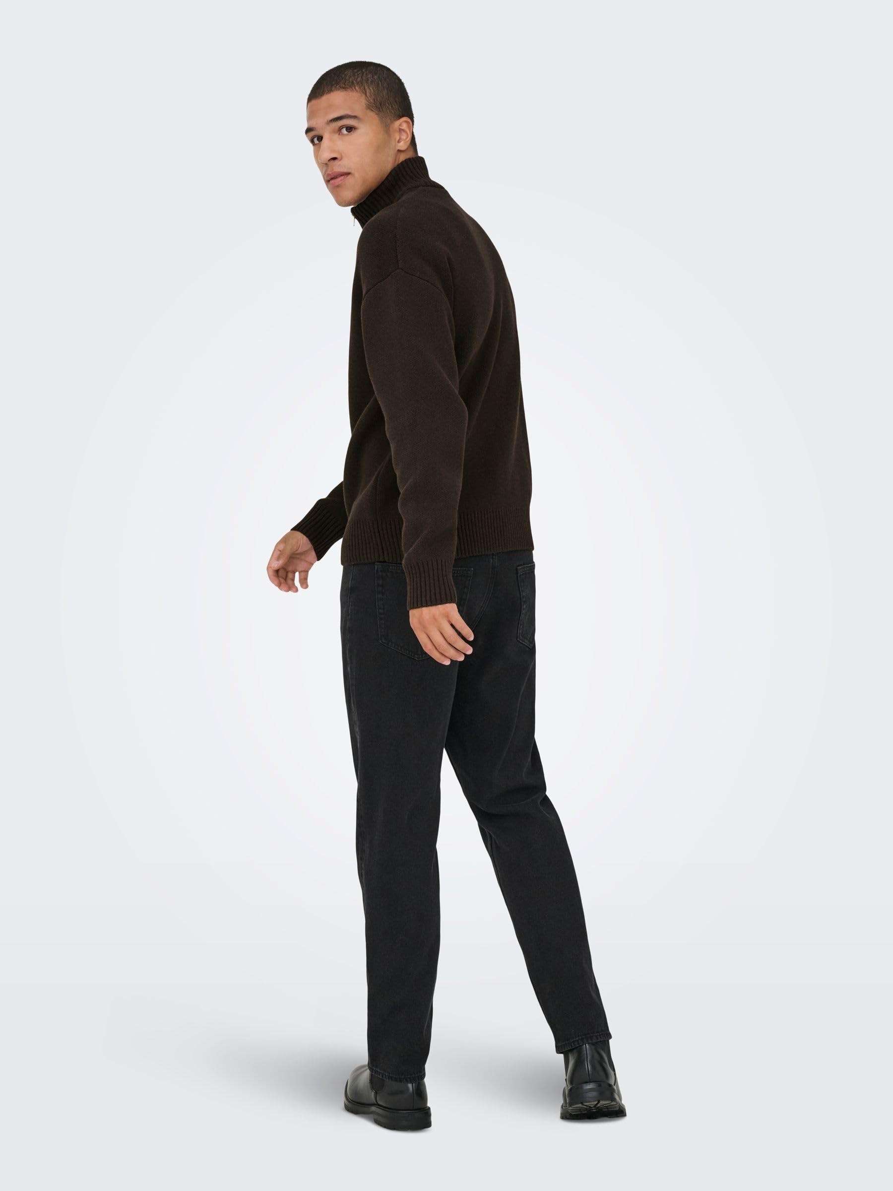 Only & Sons Onsblake DS cardigan uomo XS chicco di caffè