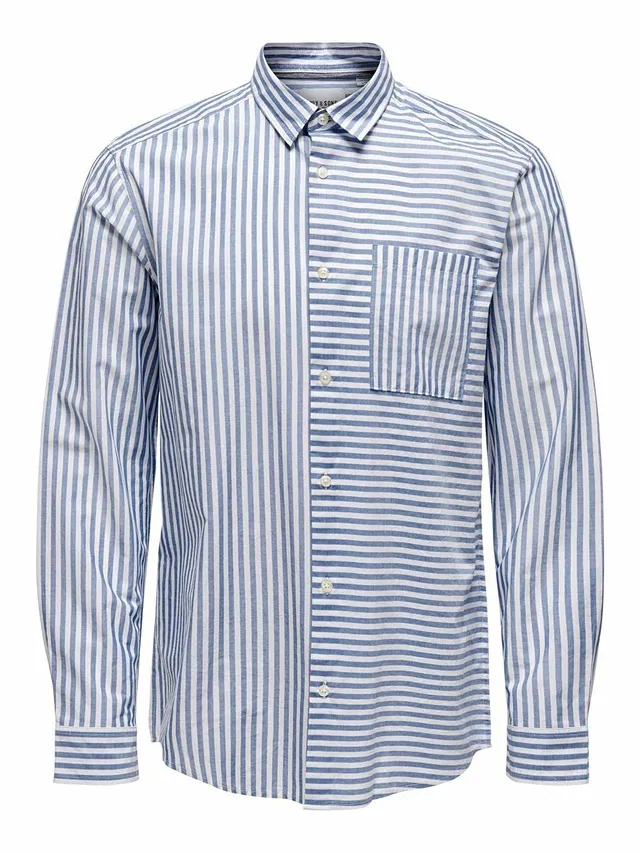 Only & Sons Onstripp Life camicia uomo a righe