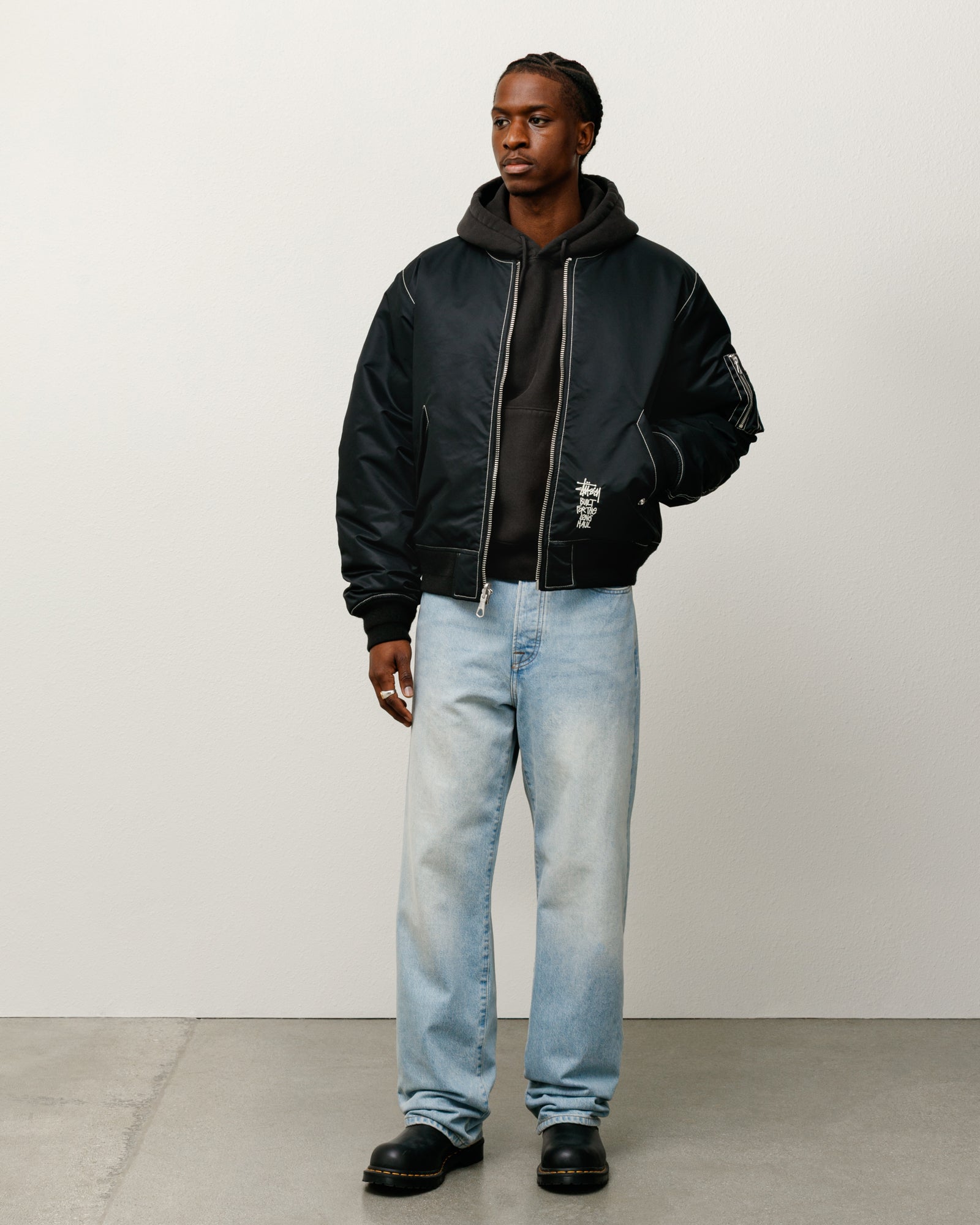 Stussy New Classic Jean Denim jeans light wash cotone