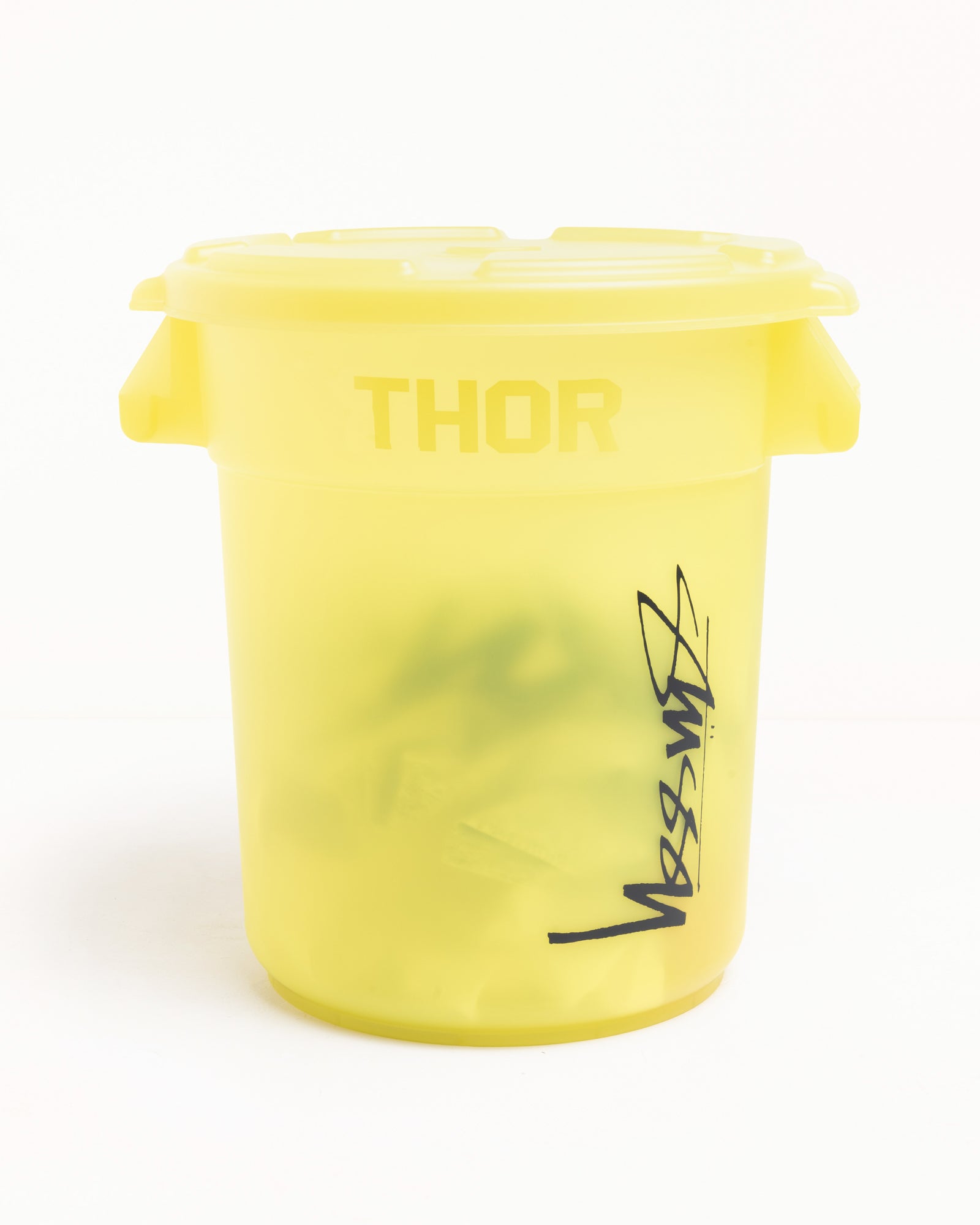 Stussy Thor Storage Round Bin contenitore 23L giallo coperchio