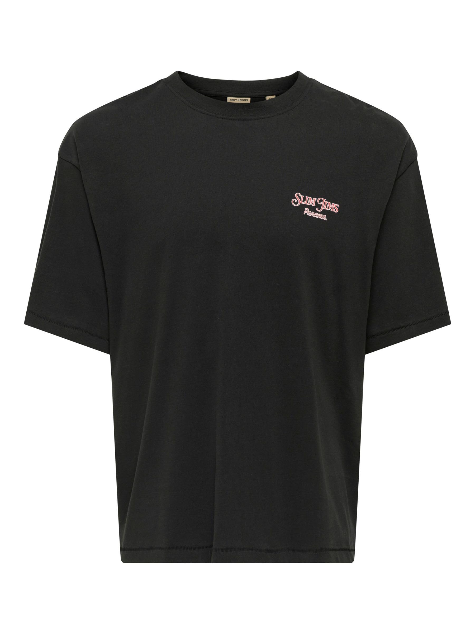 ONLY & SONS Onsmalik Jims T-shirt Uomo manica corta cotone