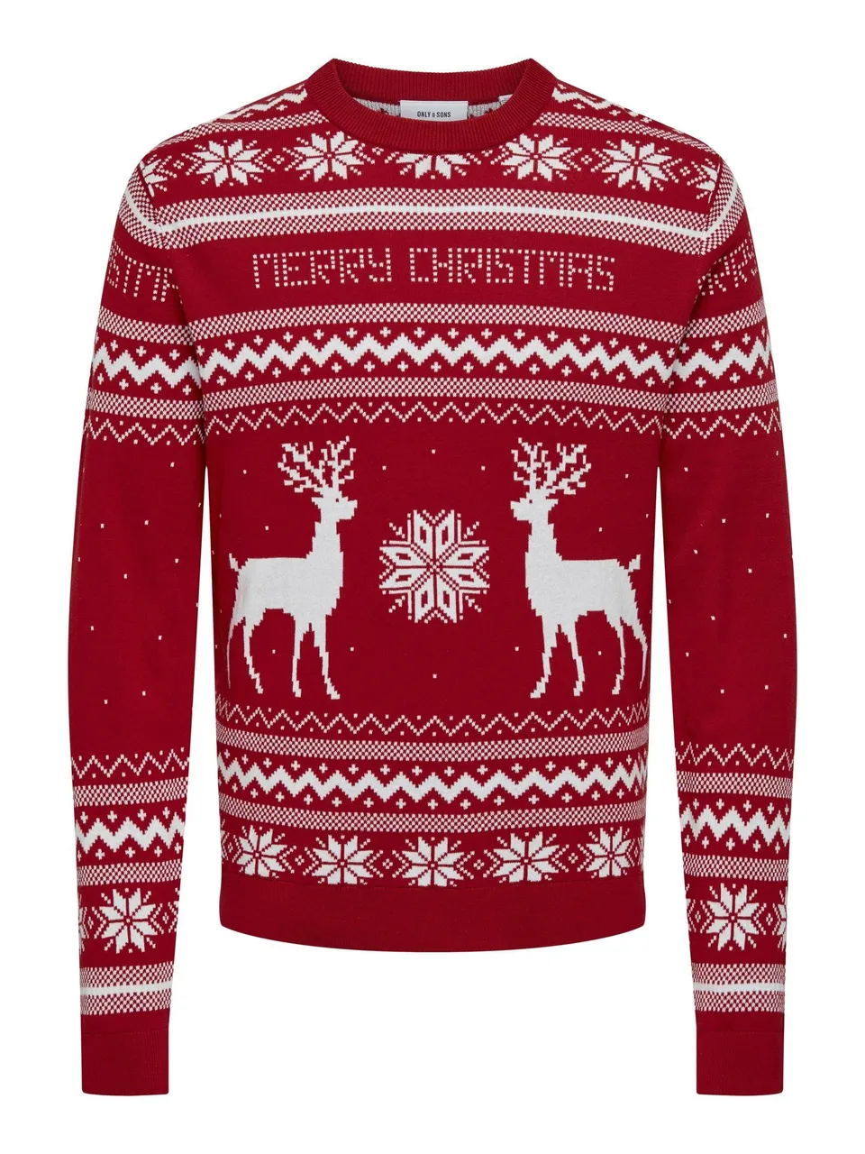 Only & Sons ONSXMAS Pullover Maglione Uomo Girocollo Invernale
