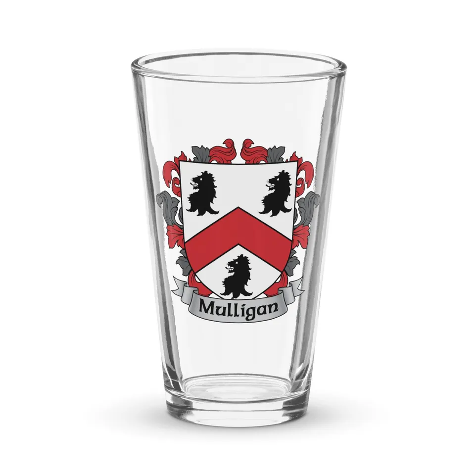 7.62 Design Mulligan Bicchiere vetro 16oz stemma irlandese