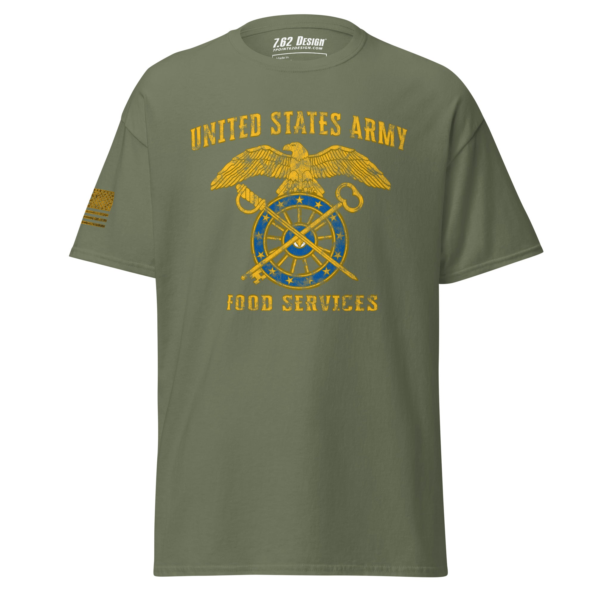 7.62 Design Army Food Maglietta Uomo Cotone Nero