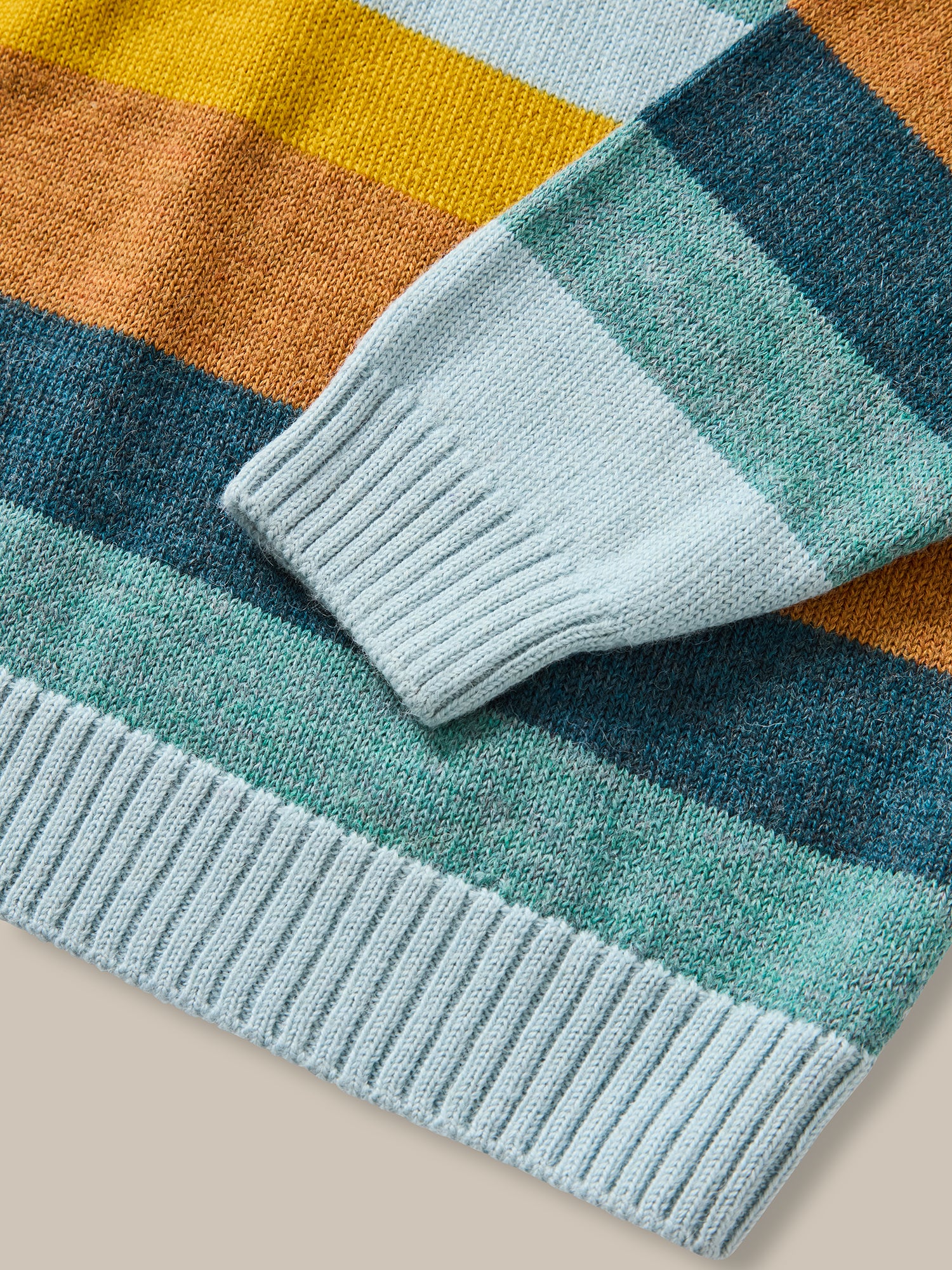 Robert Talbott Radcliffe Maglione Uomo Aqua Multi Baby Alpaca