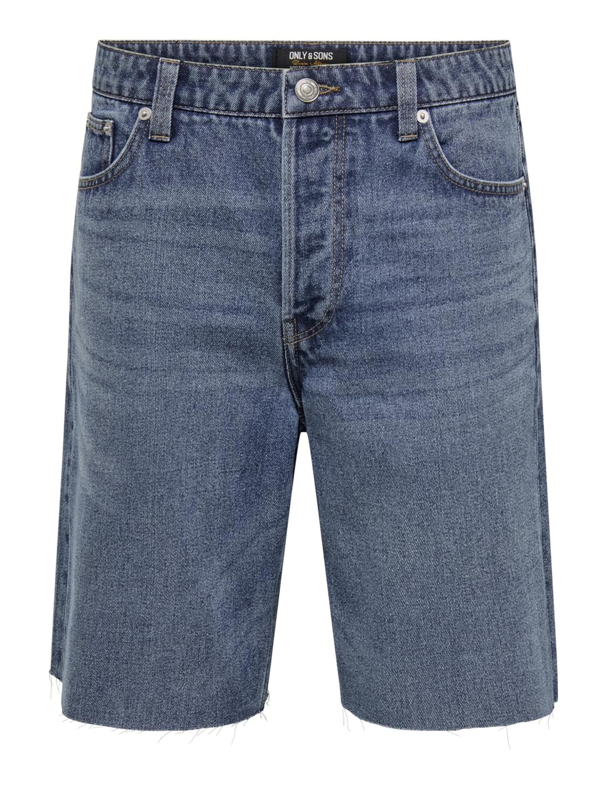 Only & Sons shorts denim uomo blu chiaro mix