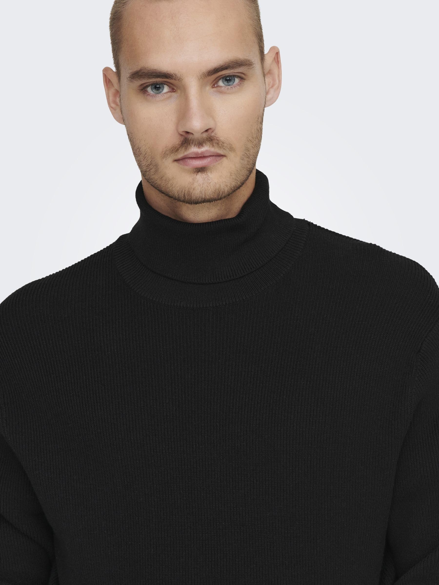 ONLY & SONS Onsphil Pullover Maglione Uomo Beige Taglia M