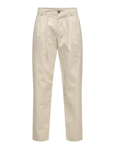 Only & Sons Onslee Tapered 0007 Pantaloni Uomo 31W/34L Argento