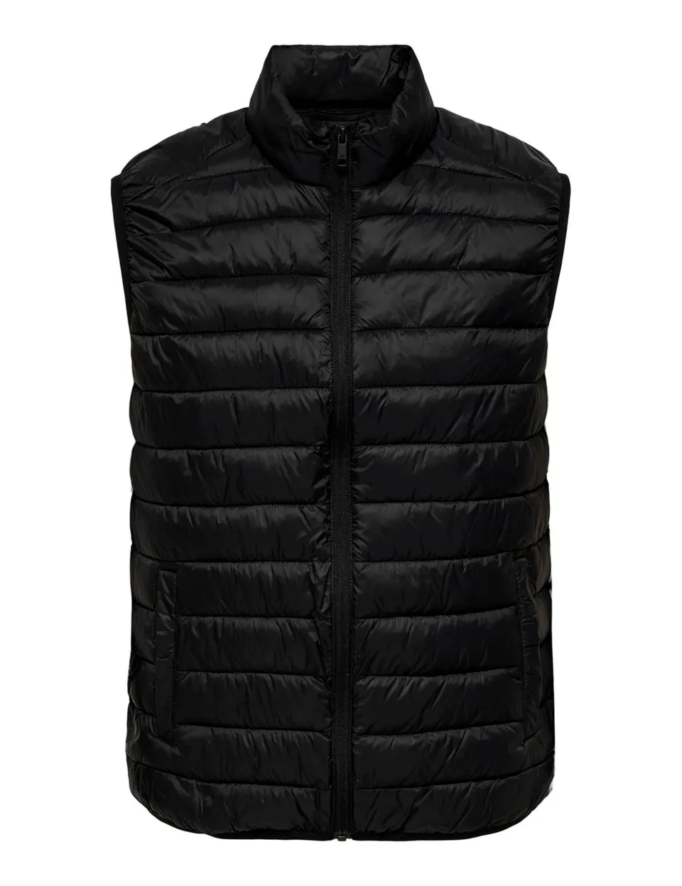 Only & Sons Onsraff Gilet Trapuntato Uomo L Nero